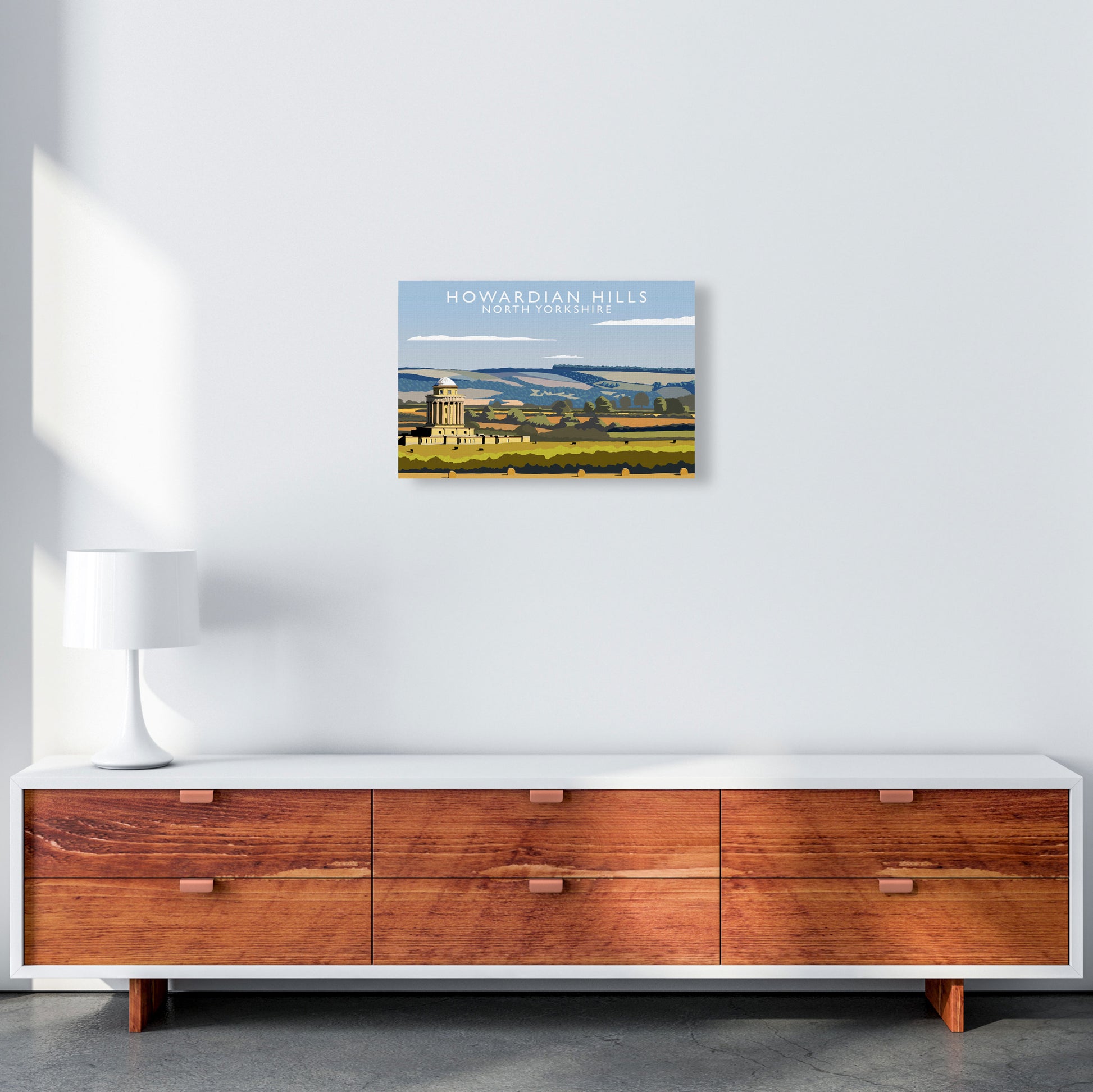 Howardian Hills (Landscape) by Richard O'Neill Yorkshire Art Print Poster A3 Canvas