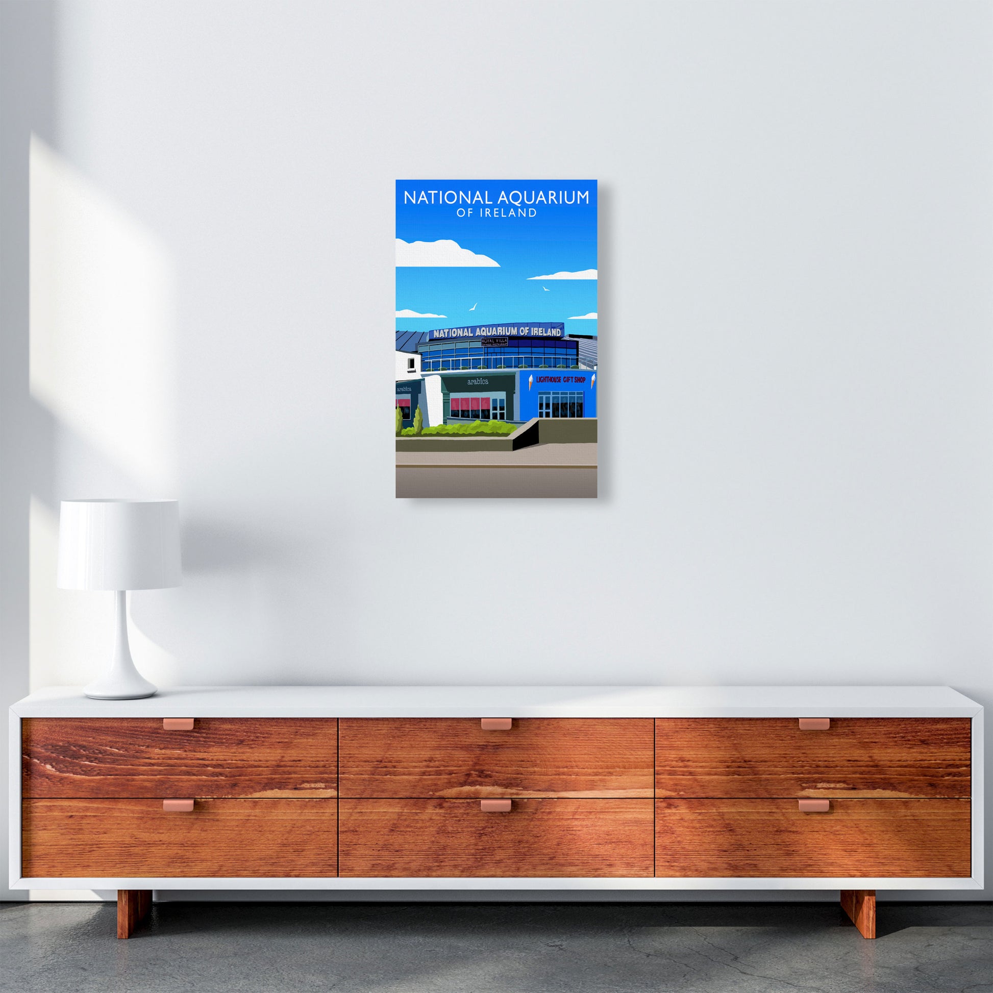 National Aquarium Ireland (Portrait) by Richard O'Neill A3 Canvas