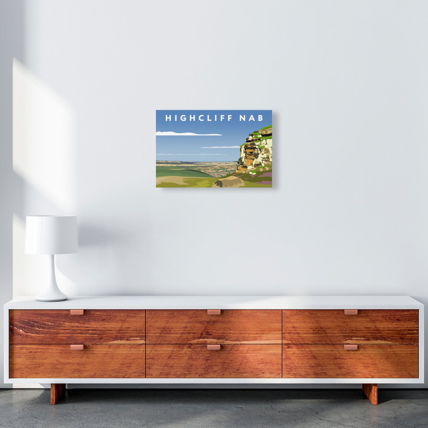 Highcliff Nab by Richard O'Neill A3 Canvas