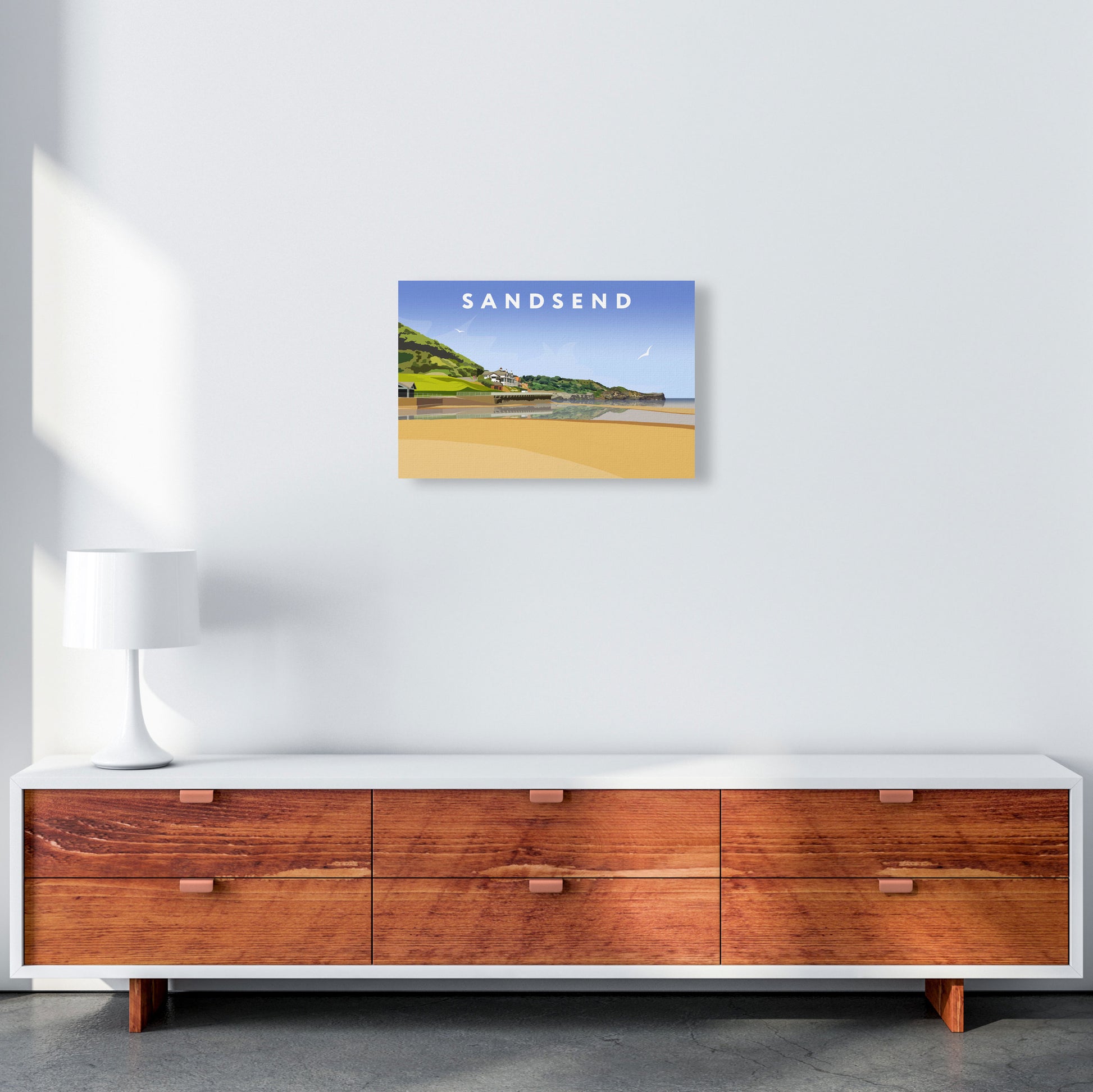 Sandsend4 by Richard O'Neill A3 Canvas