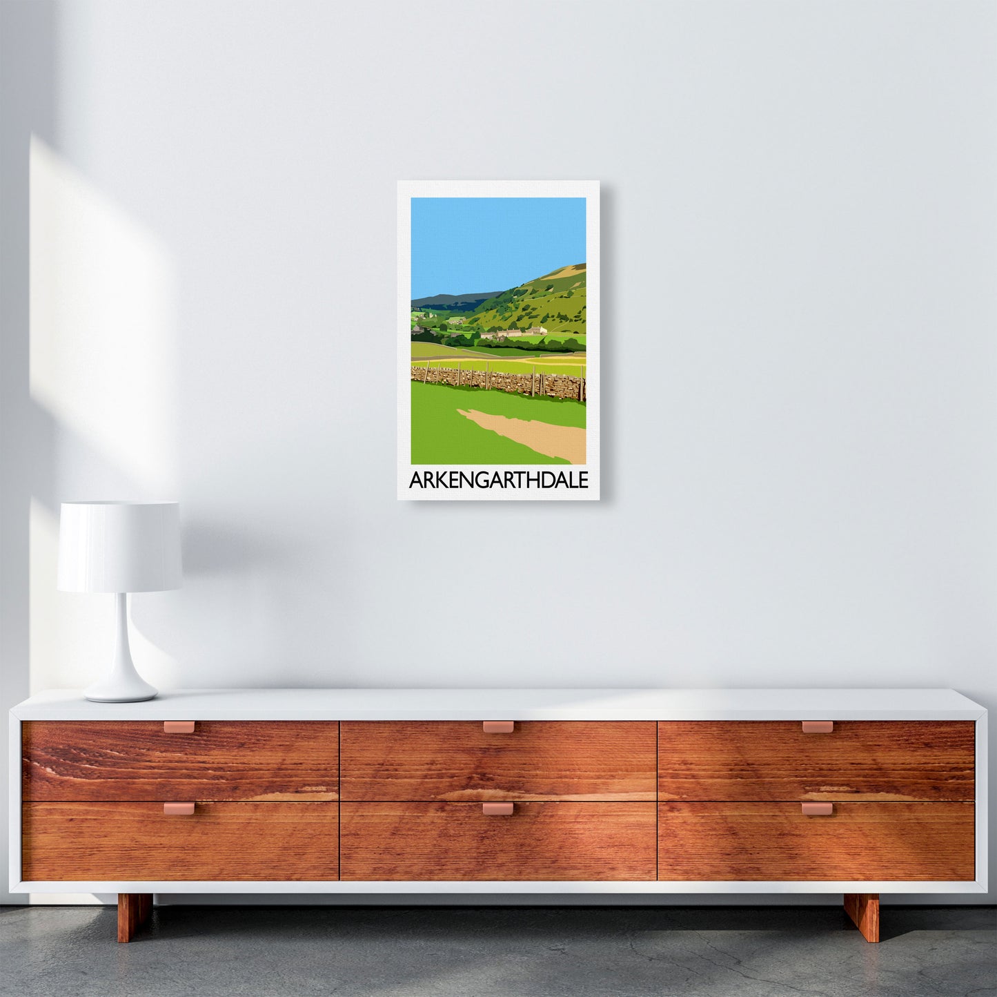 Arkengarthdale Portrait by Richard O'Neill A3 Canvas