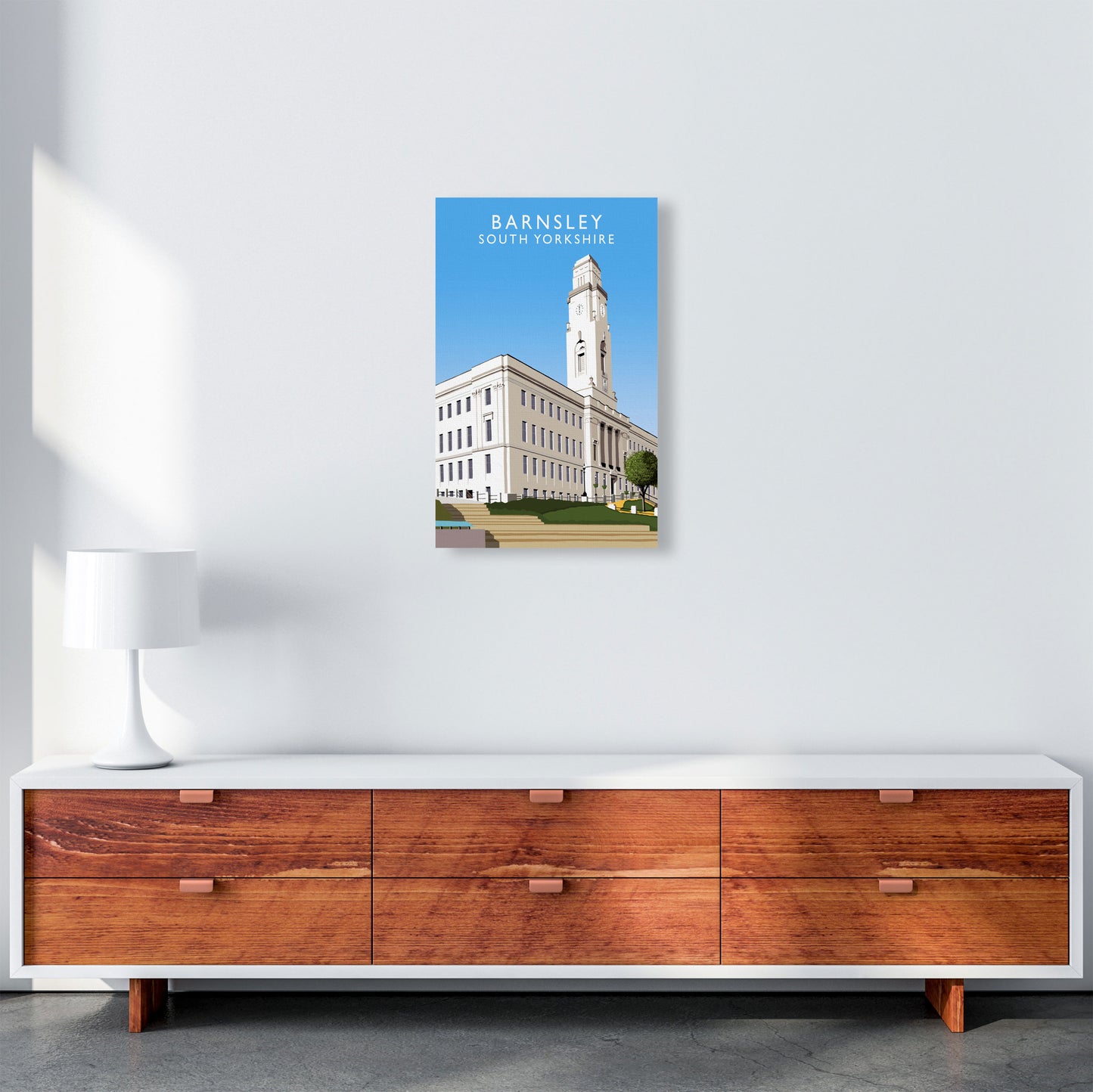 Barnsley South Yorkshire Art Print by Richard O'Neill A3 Canvas