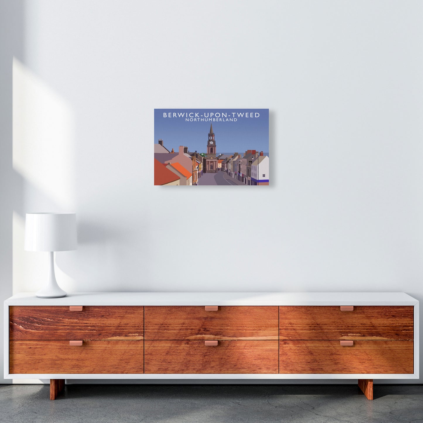 Berwick-Upon-Tweed Northumberland Art Print by Richard O'Neill A3 Canvas