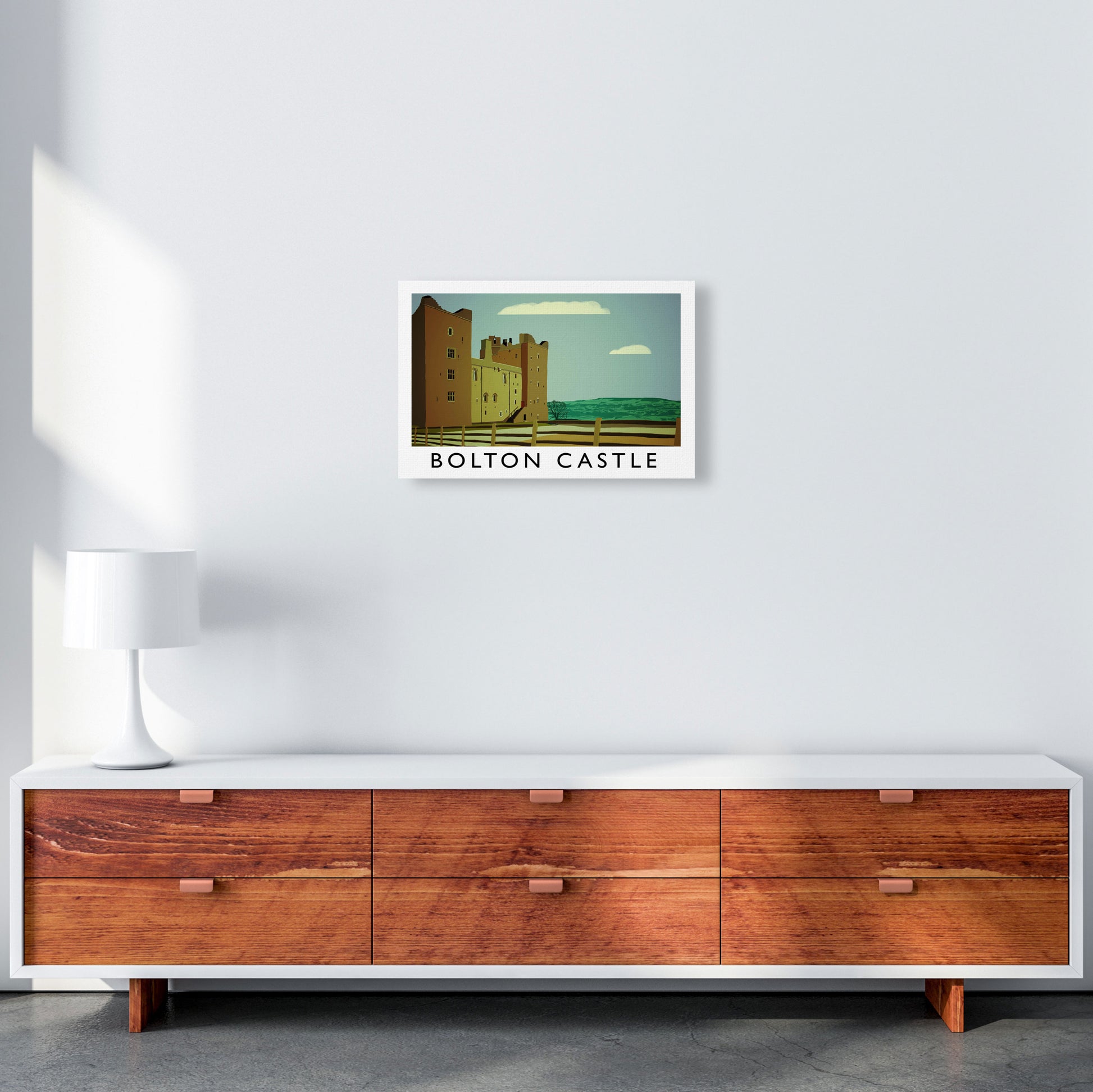 Bolton Castle Art Print by Richard O'Neill A3 Canvas