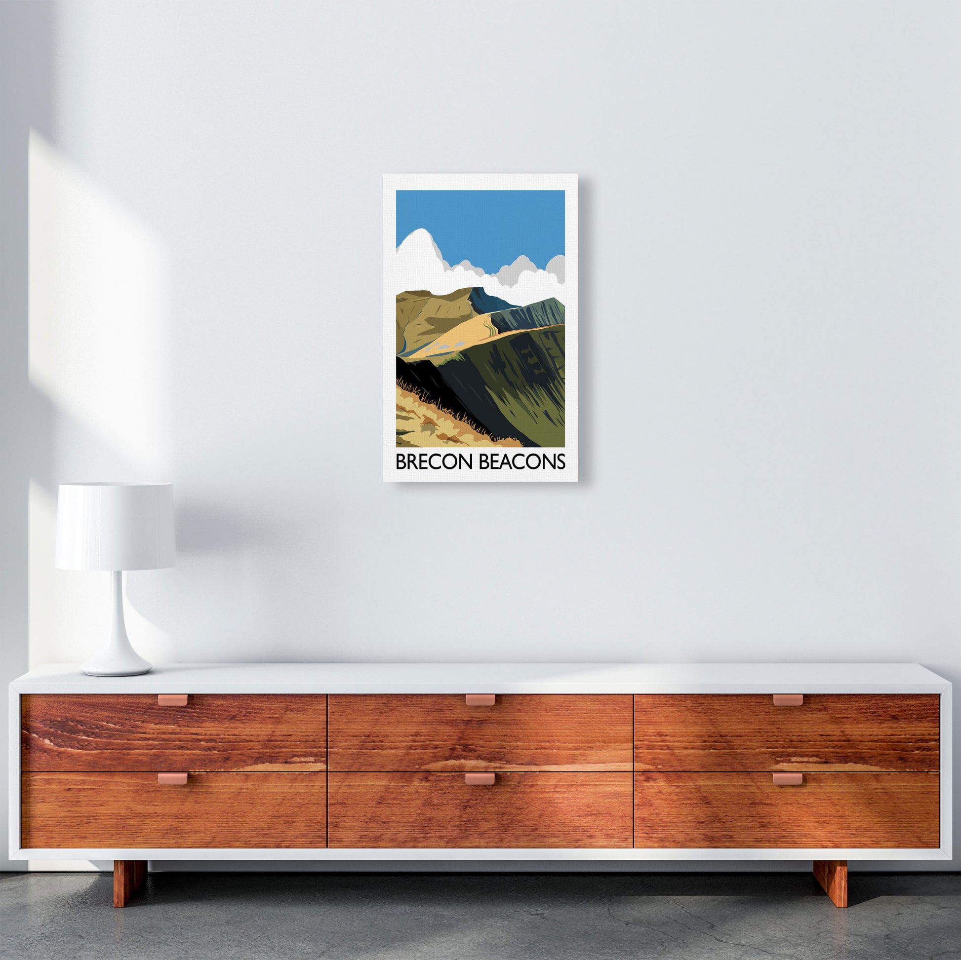 Brecon Beacons Art Print by Richard O'Neill A3 Canvas