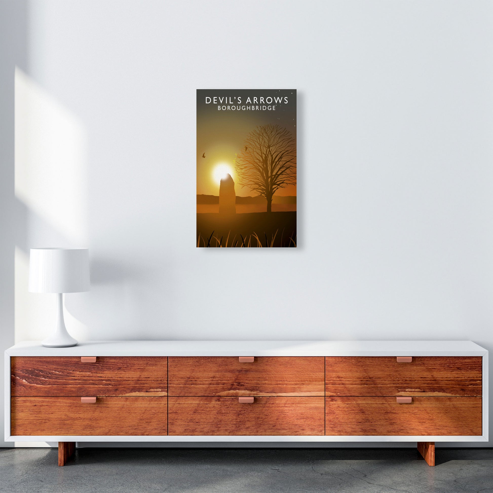 Devil's Arrows Portrait by Richard O'Neill A3 Canvas