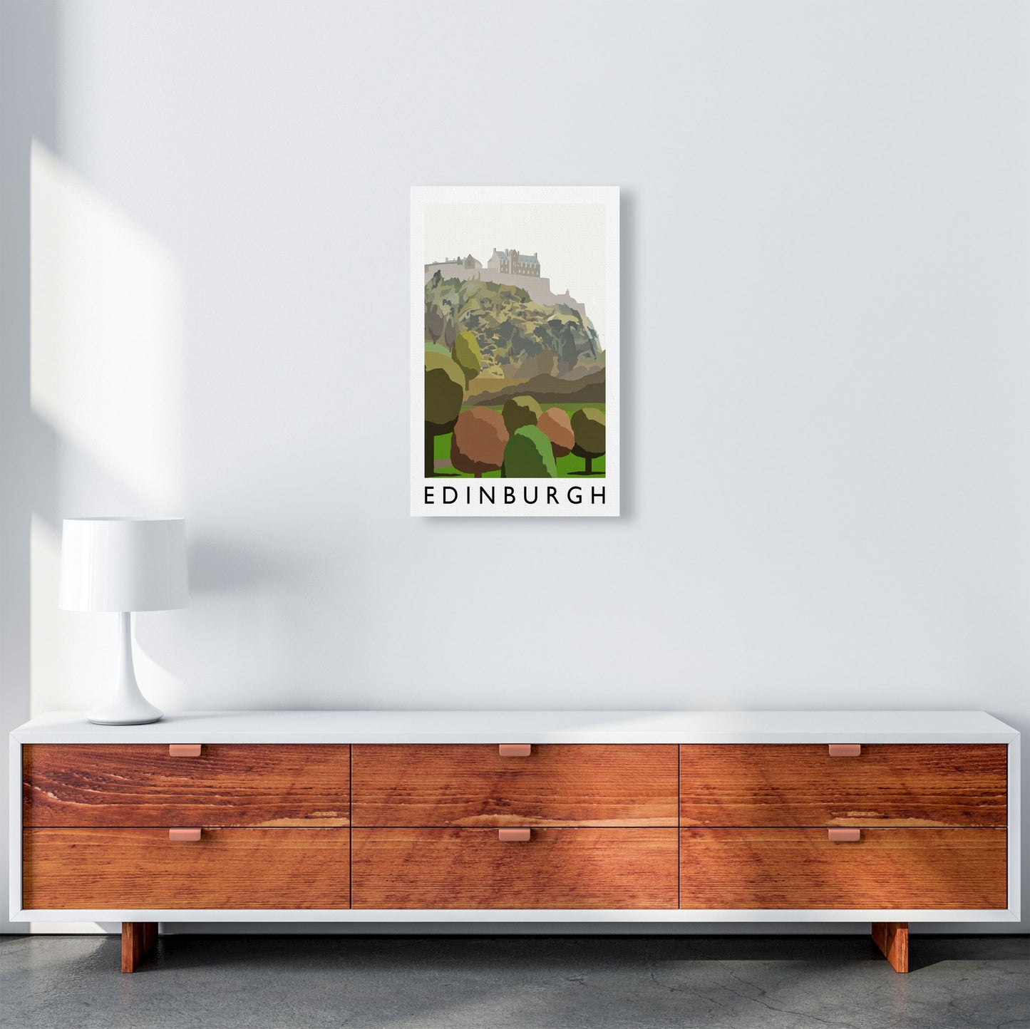 Edinburgh Portrait by Richard O'Neill A3 Canvas