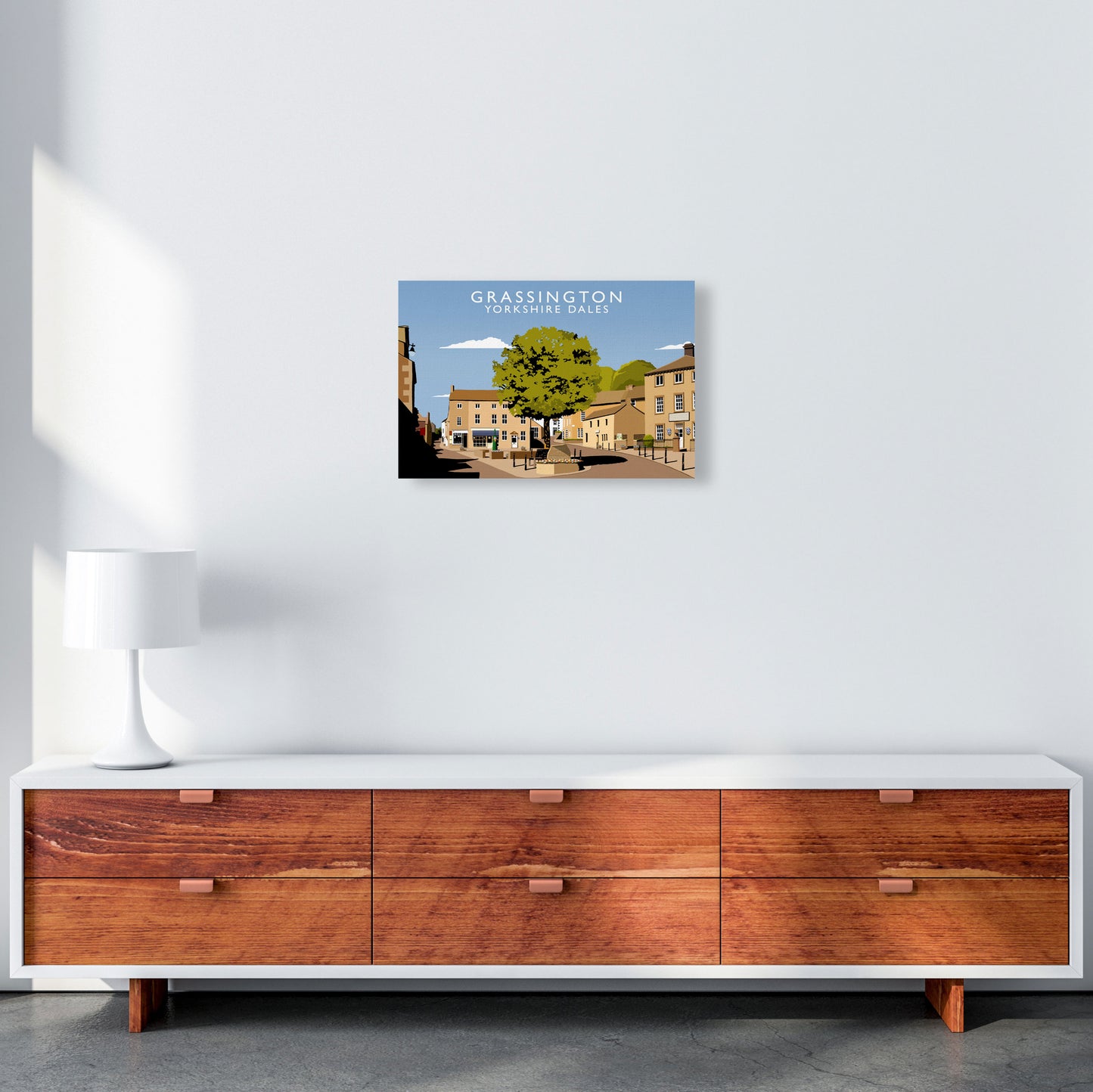 Grassington Yorkshire Dales Art Print by Richard O'Neill A3 Canvas