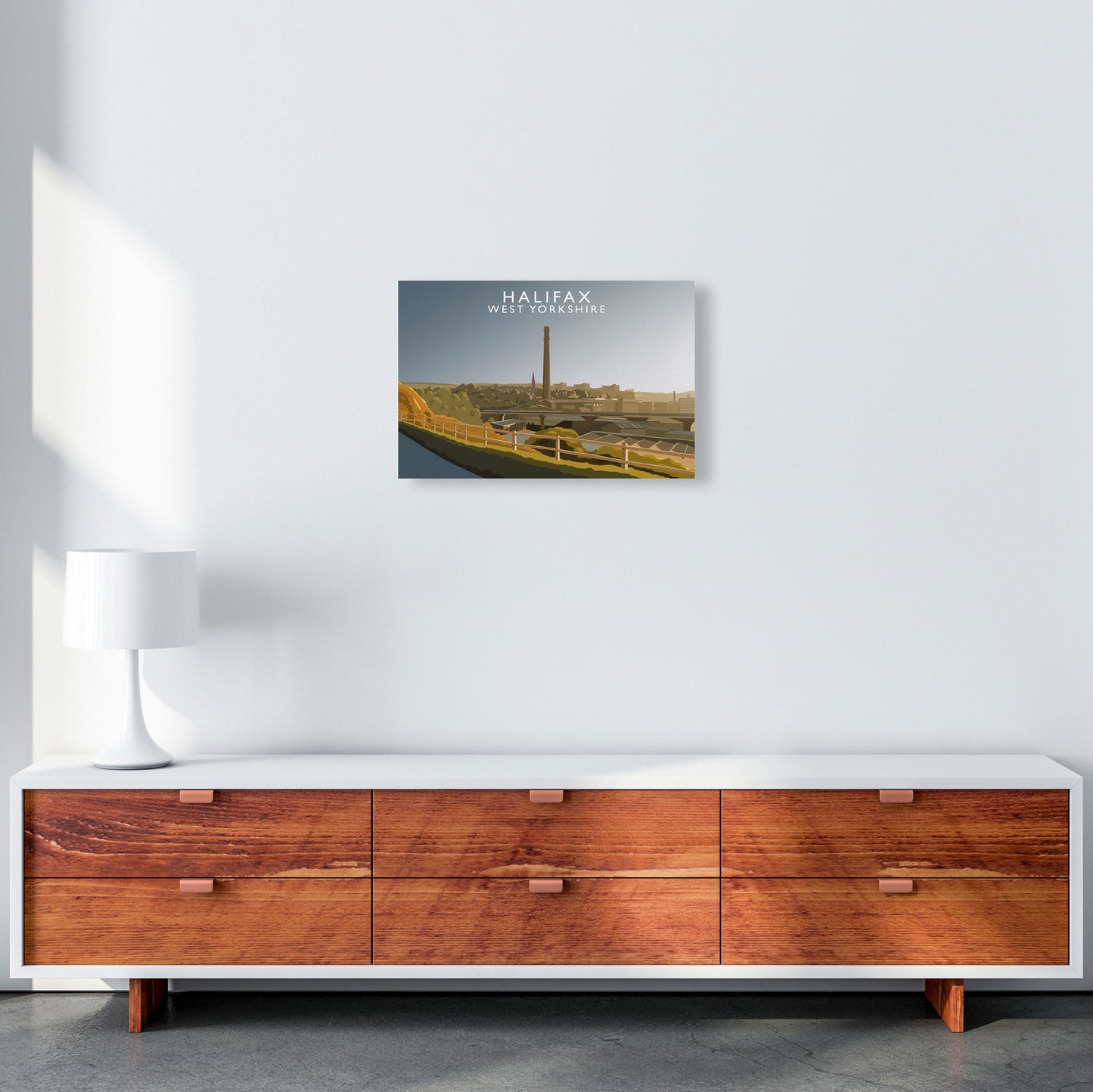 Halifax West Yorkshire Framed Digital Art Print by Richard O'Neill A3 Canvas