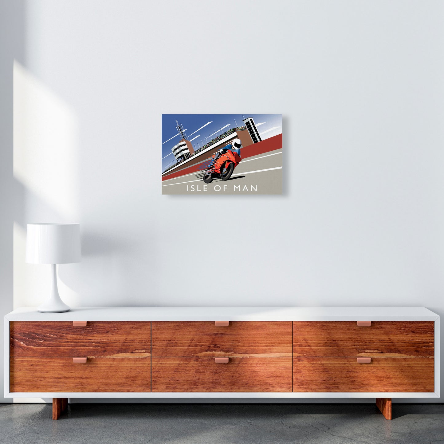 Isle of Man Art Print by Richard O'Neill A3 Canvas