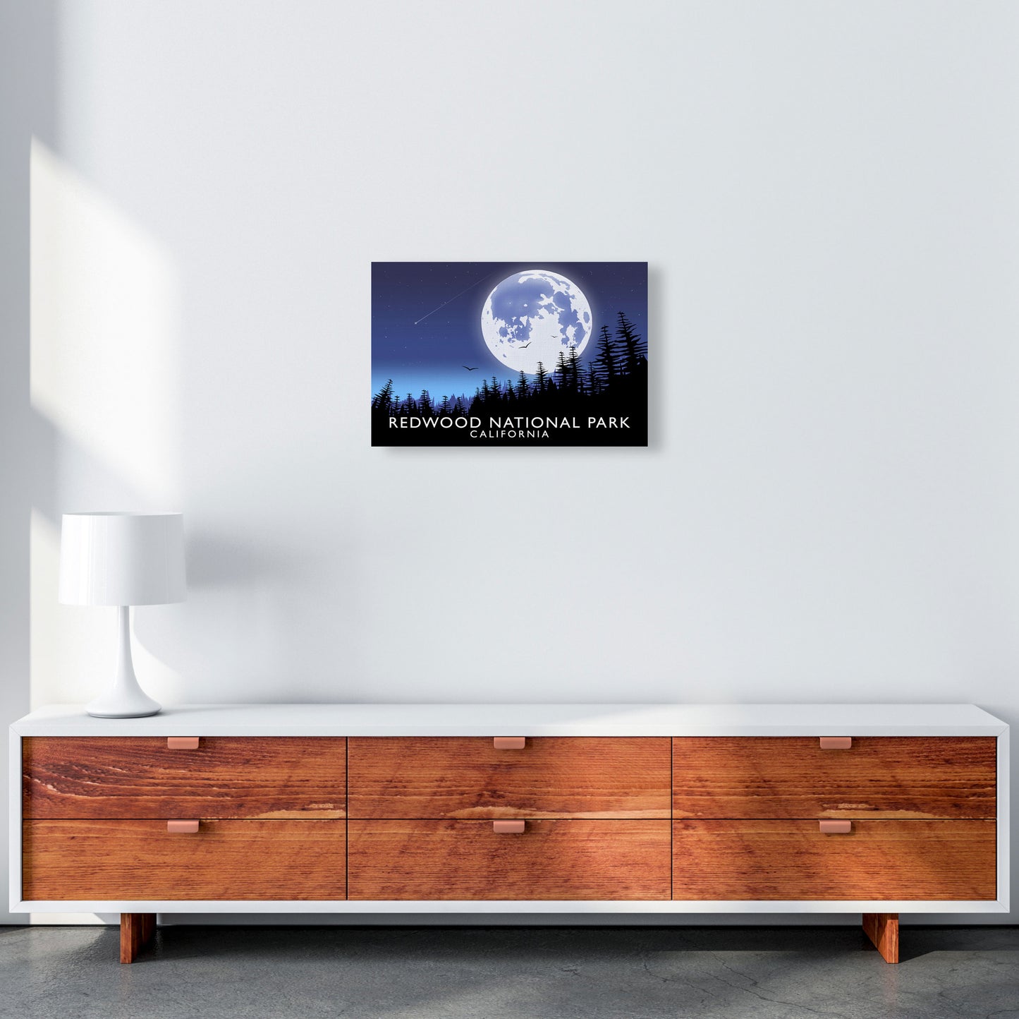 Redwood National Park California Travel Art Print by Richard O'Neill A3 Canvas