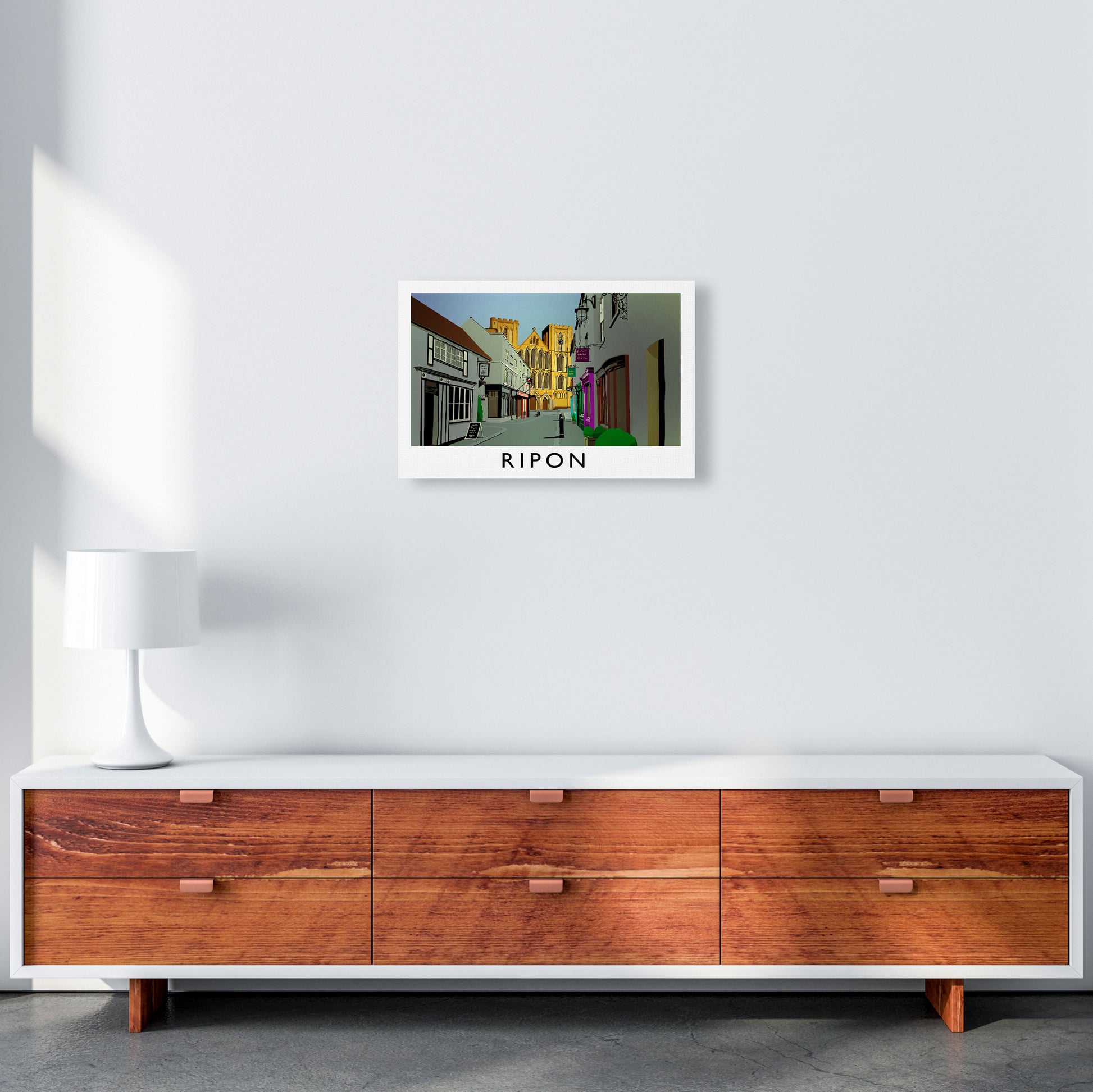 Ripon Framed Digital Art Print by Richard O'Neill, Framed Wall Art A3 Canvas