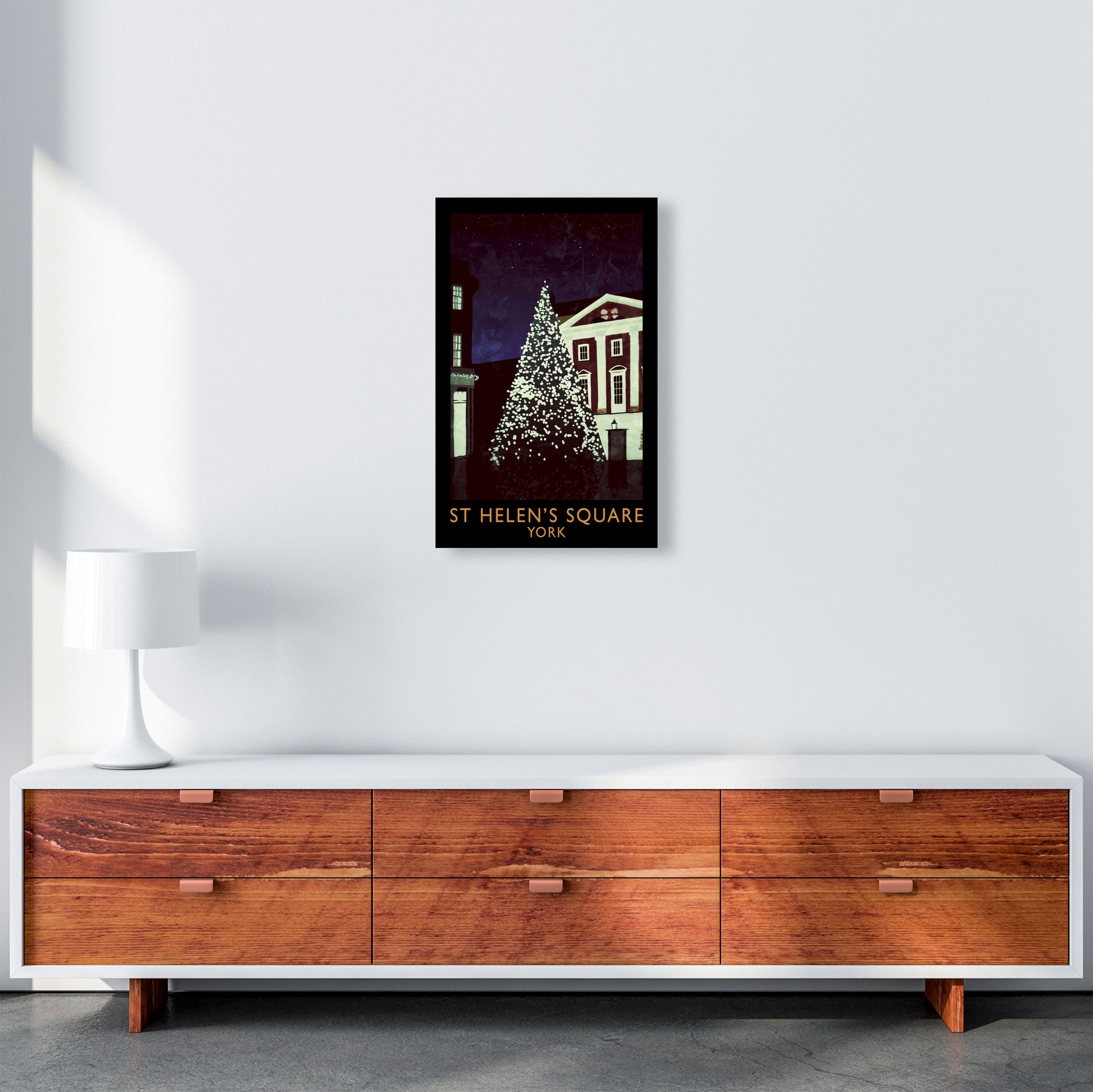 St Helen's Square York Travel Art Print by Richard O'Neill A3 Canvas