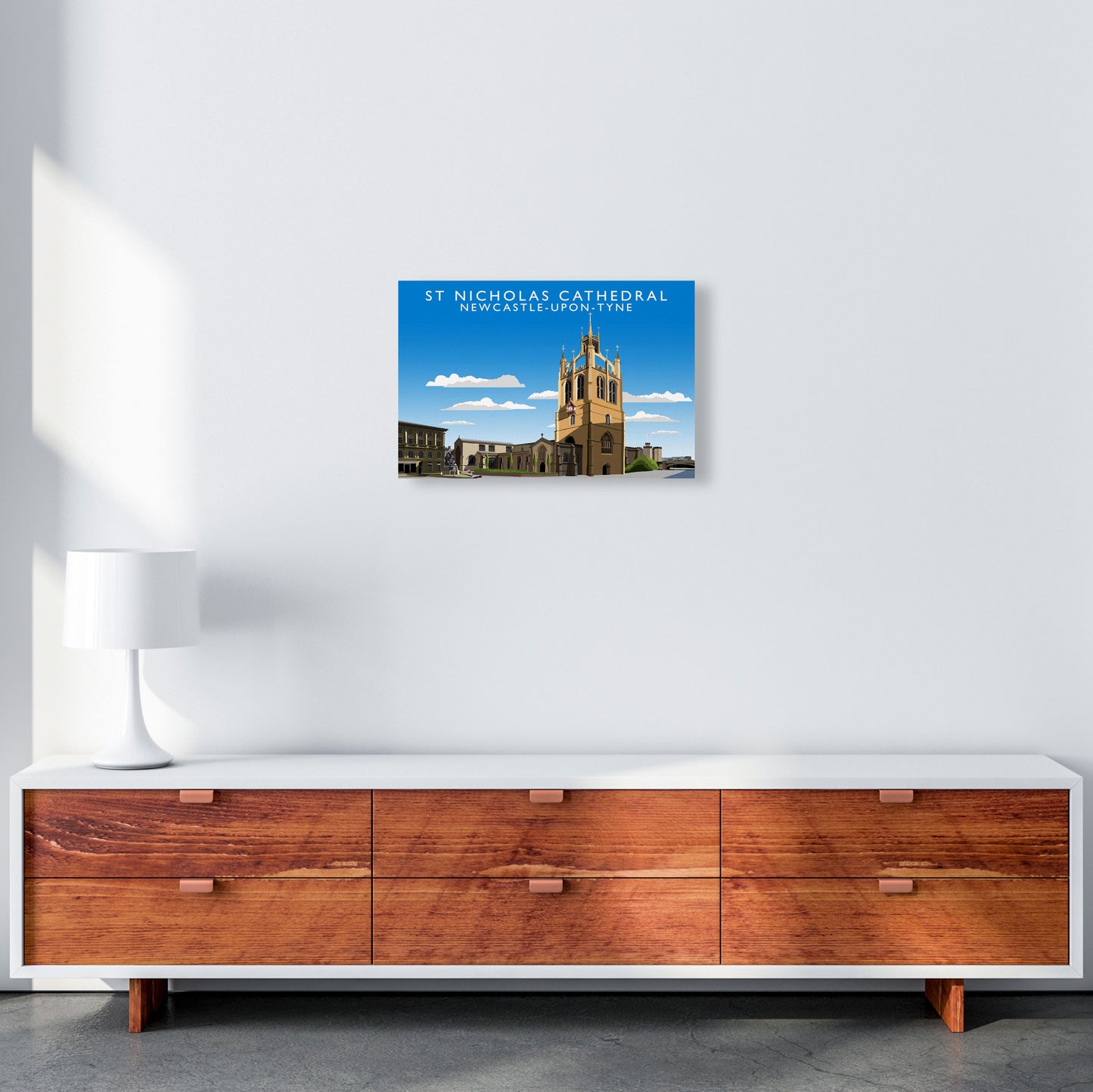 St Nicholas Cathedral Newcastle-Upon-Tyne Art Print by Richard O'Neill A3 Canvas
