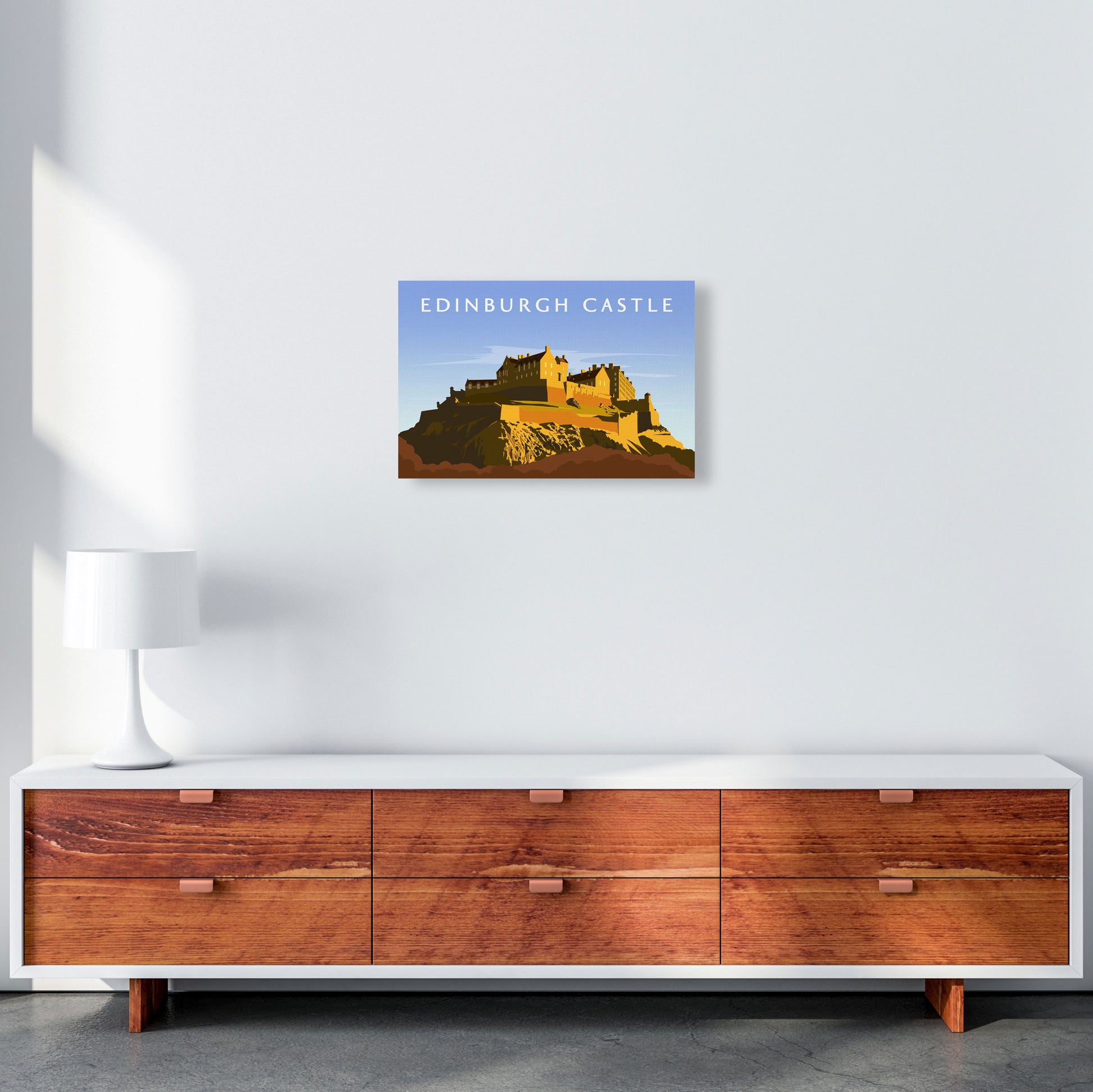 Edinburgh Castle Art Print by Richard O'Neill A3 Canvas