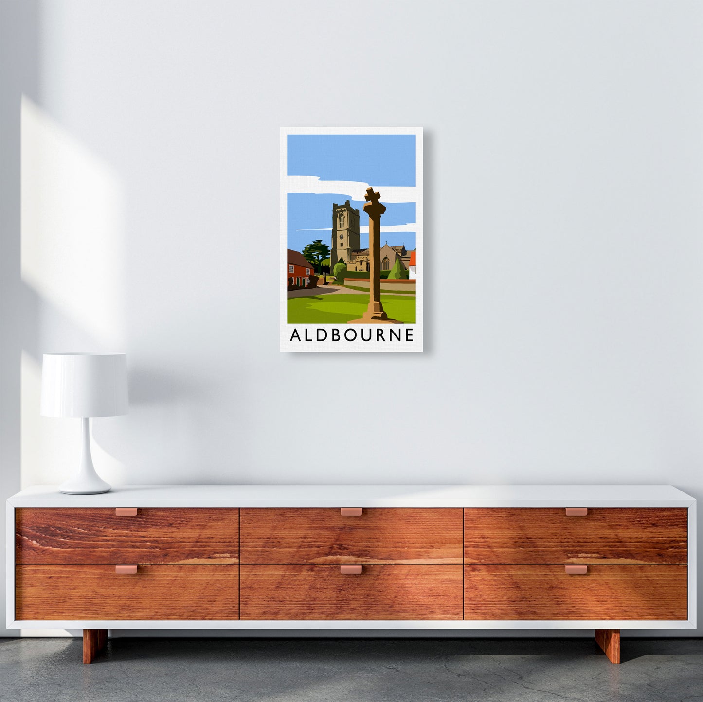 Aldbourne portrait by Richard O'Neill A3 Canvas