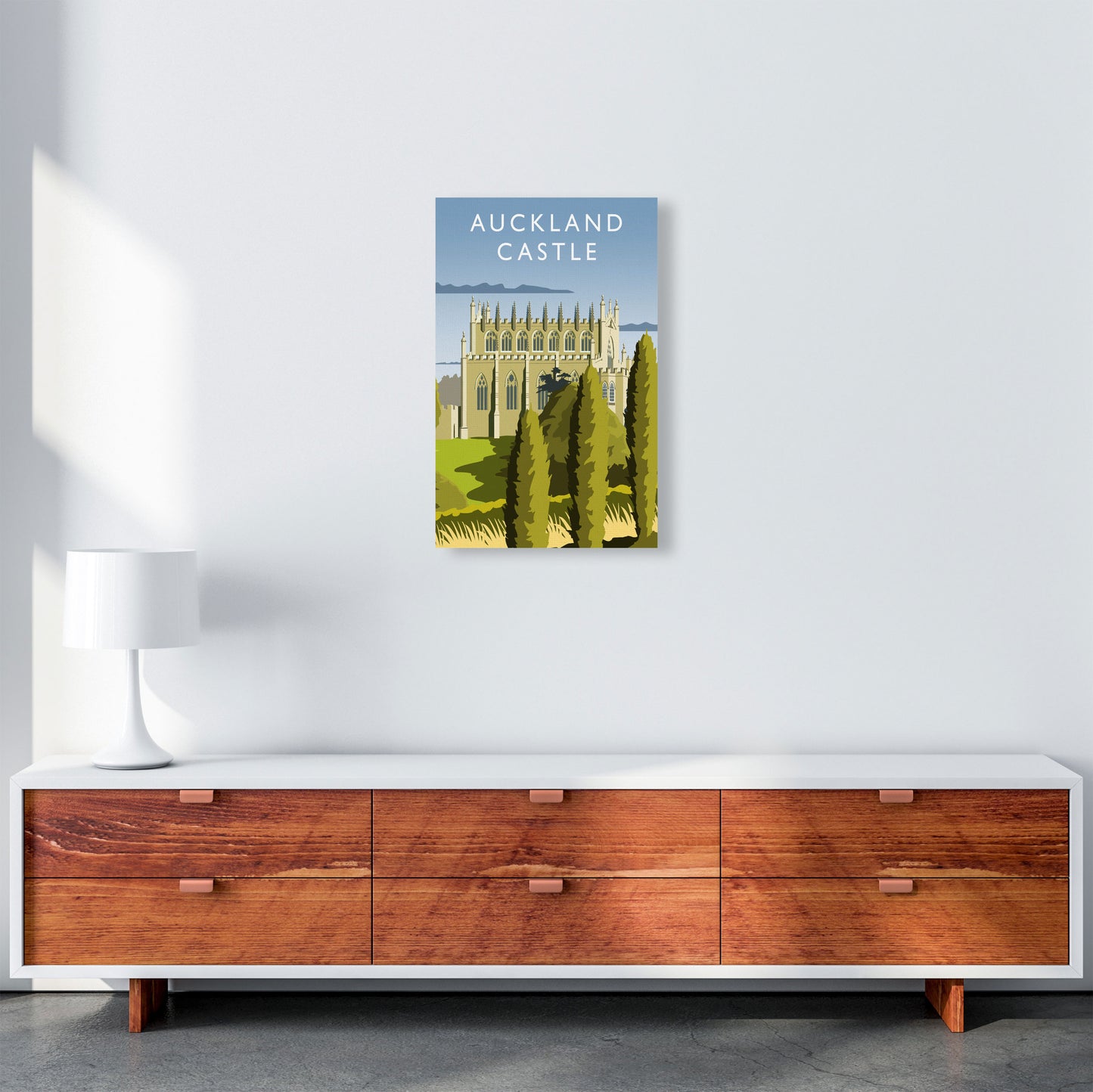 Auckland Castle portrait by Richard O'Neill A3 Canvas