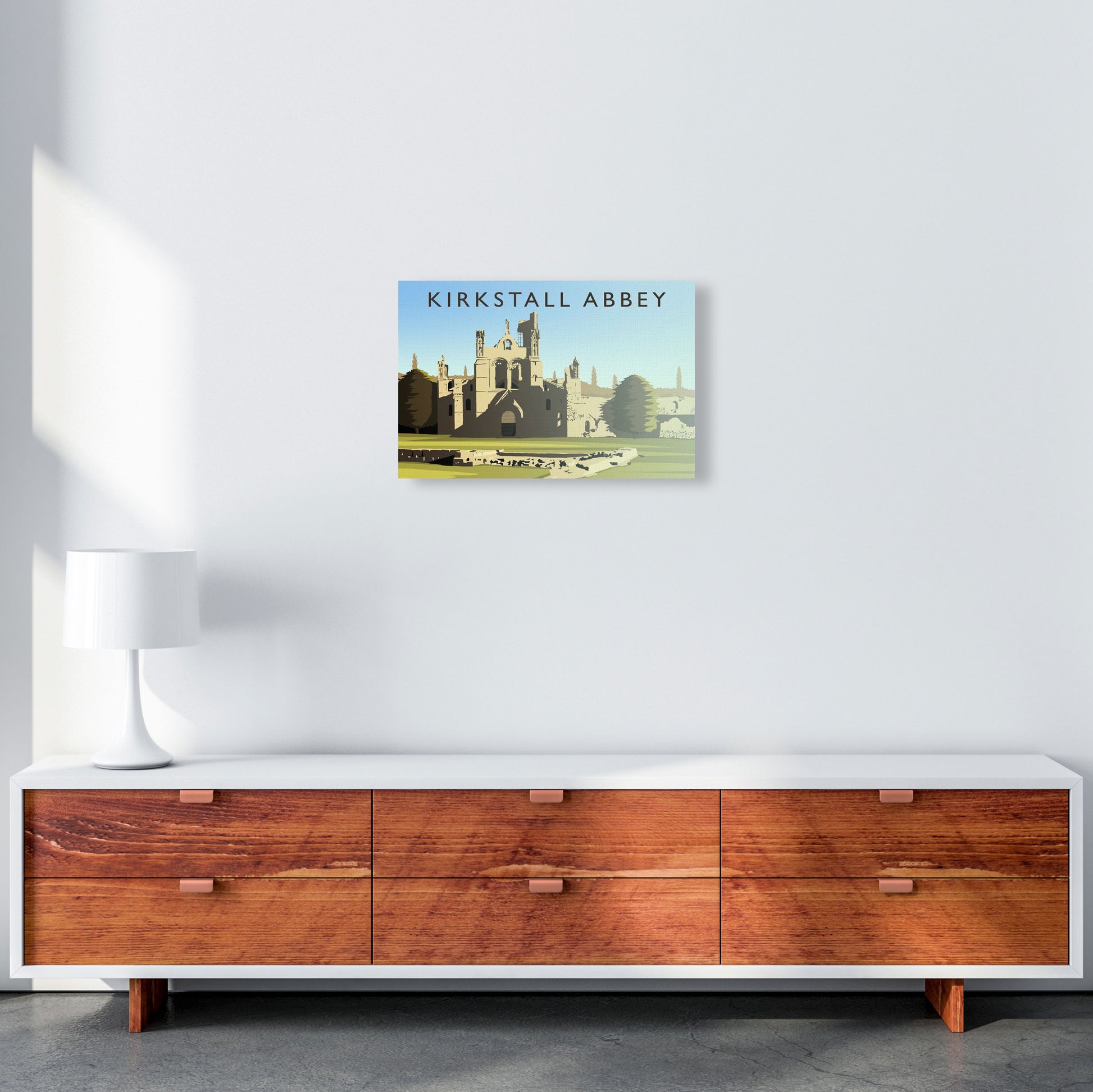 Kirkstall Abbey by Richard O'Neill A3 Canvas