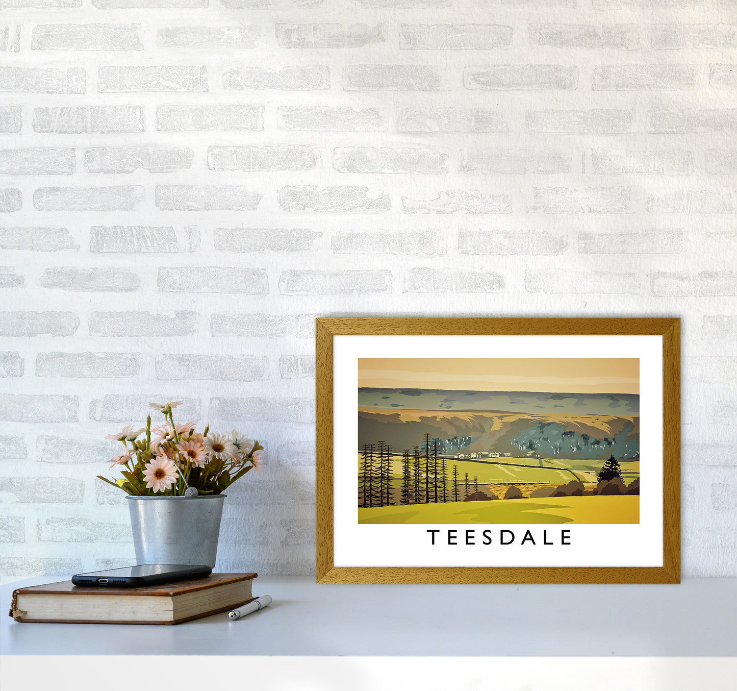 Teesdale Art Print by Richard O'Neill A3 Print Only
