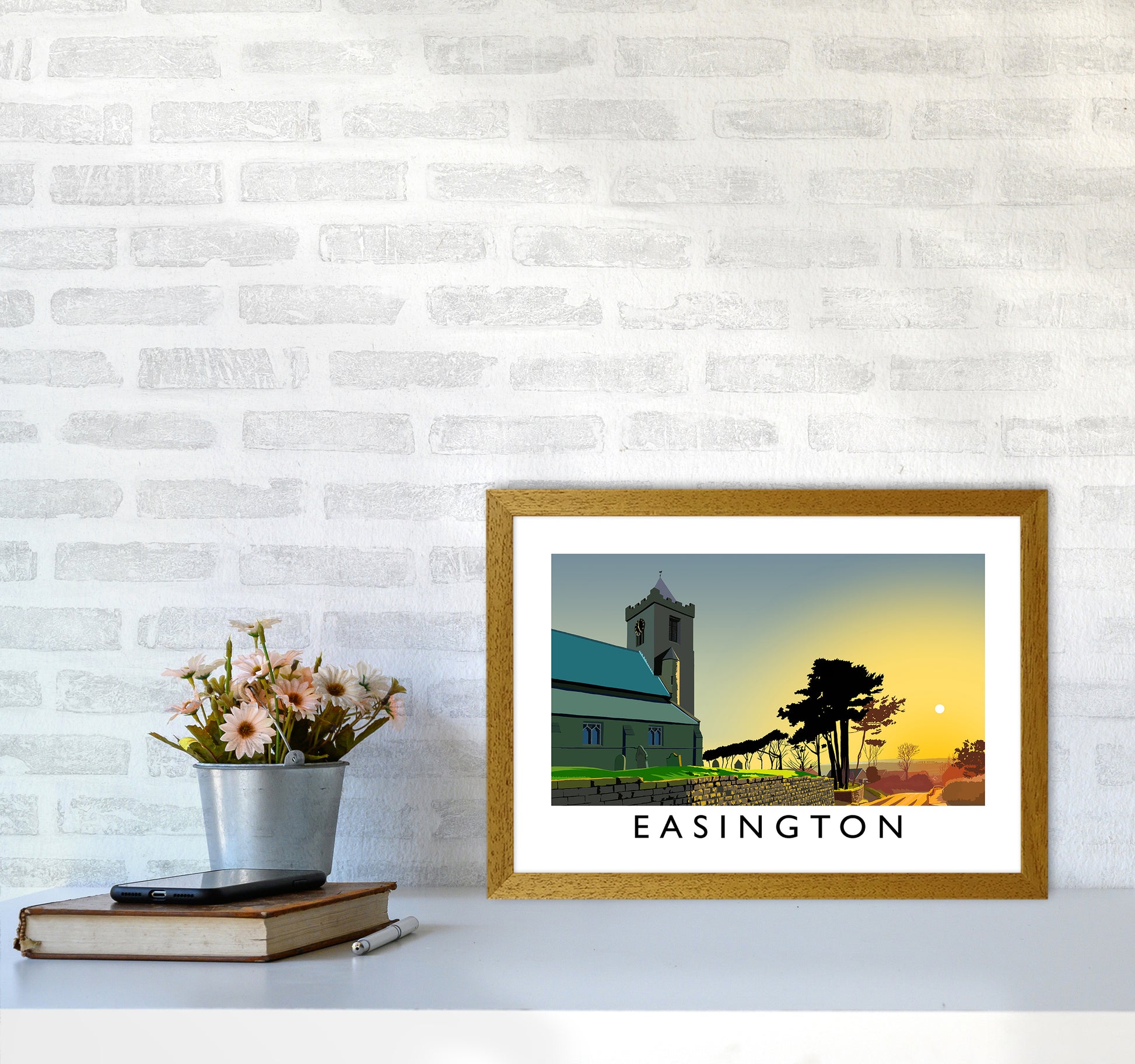Easington Art Print by Richard O'Neill A3 Print Only