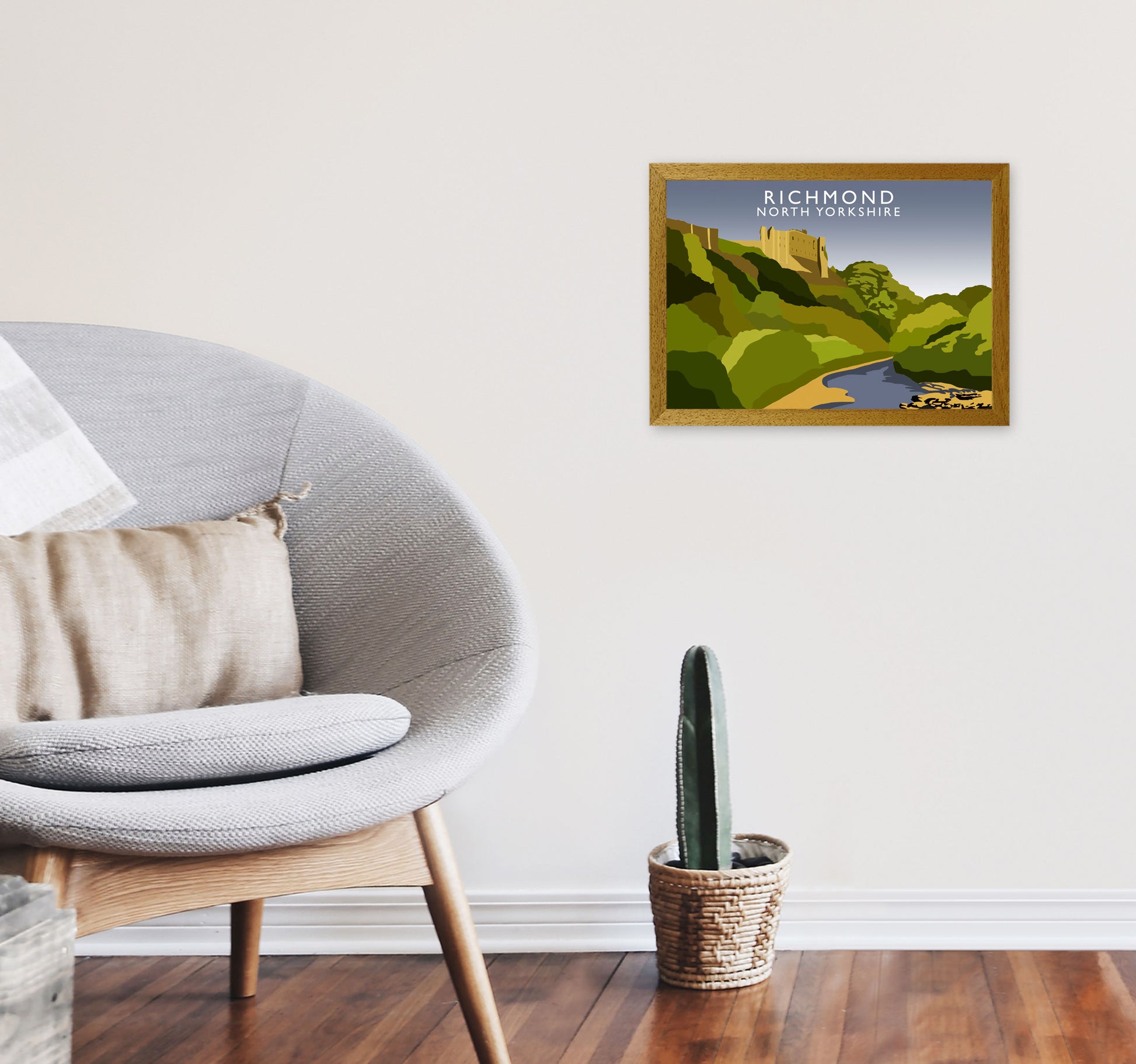 Richmond North Yorkshire Art Print by Richard O'Neill A3 Print Only