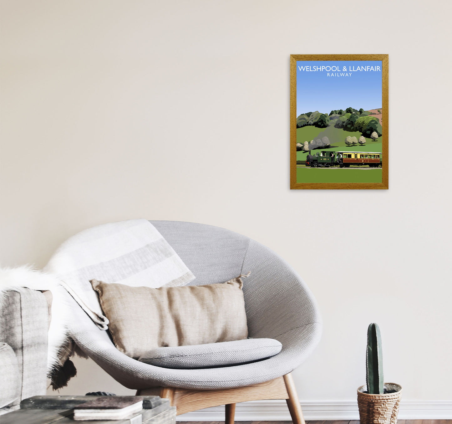 Welshpool & Llanfair by Richard O'Neill A3 Print Only