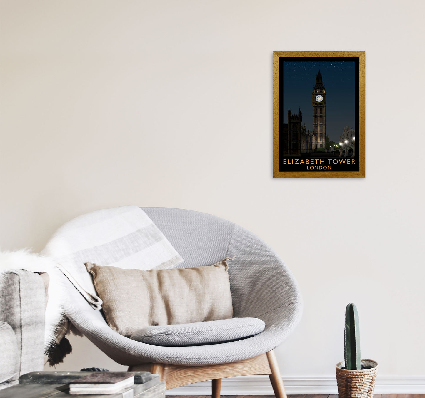 Elizabeth Tower by Richard O'Neill A3 Print Only