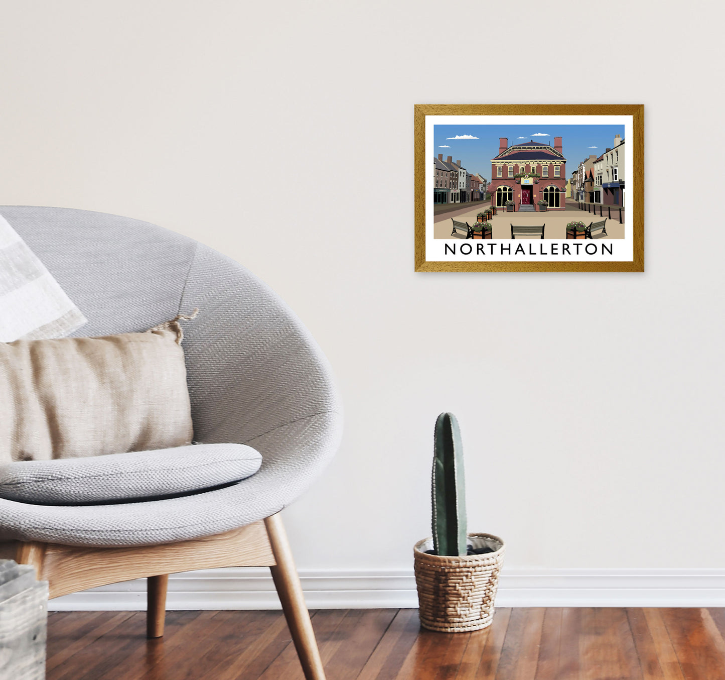 Northallerton Framed Digital Art Print by Richard O'Neill A3 Print Only