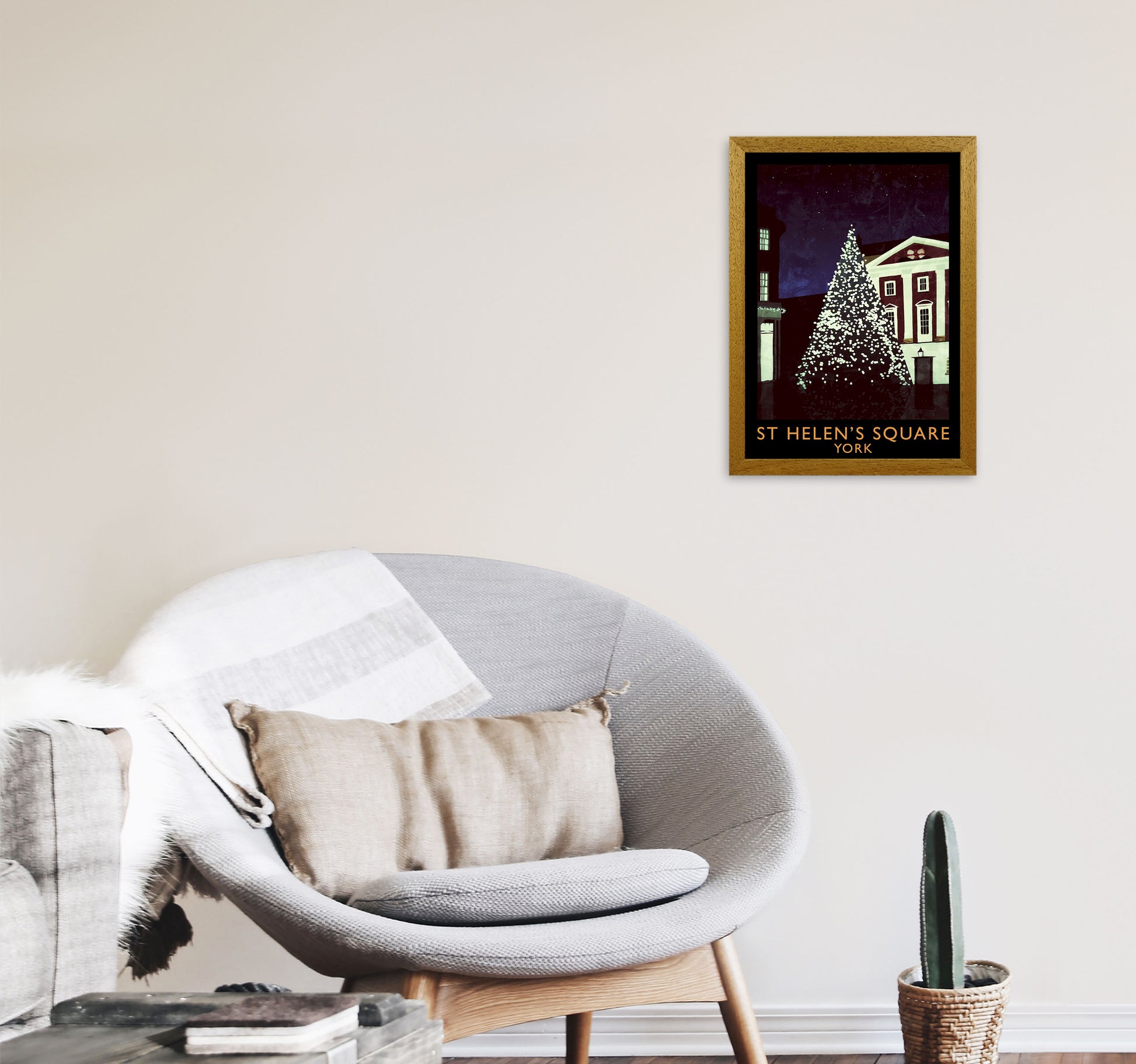 St Helen's Square York Travel Art Print by Richard O'Neill A3 Print Only