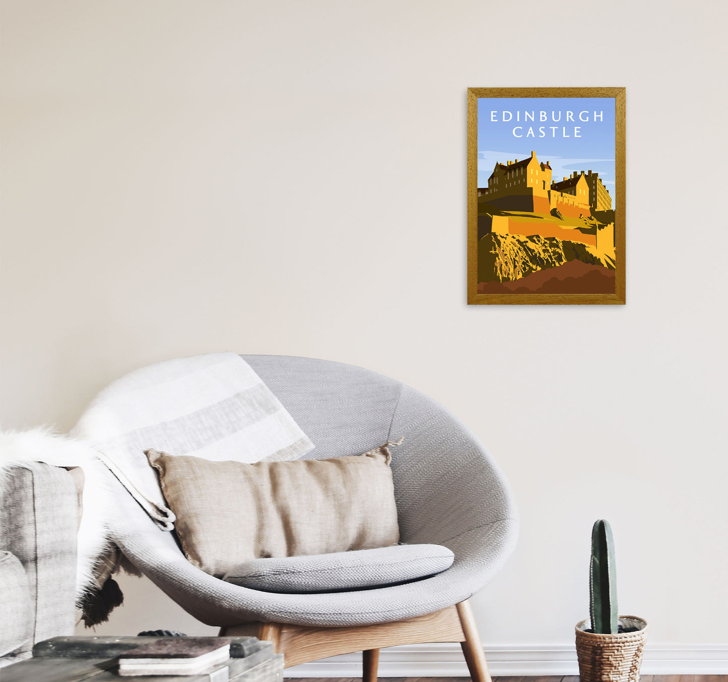 Edinburgh Castle Portrait by Richard O'Neill A3 Print Only