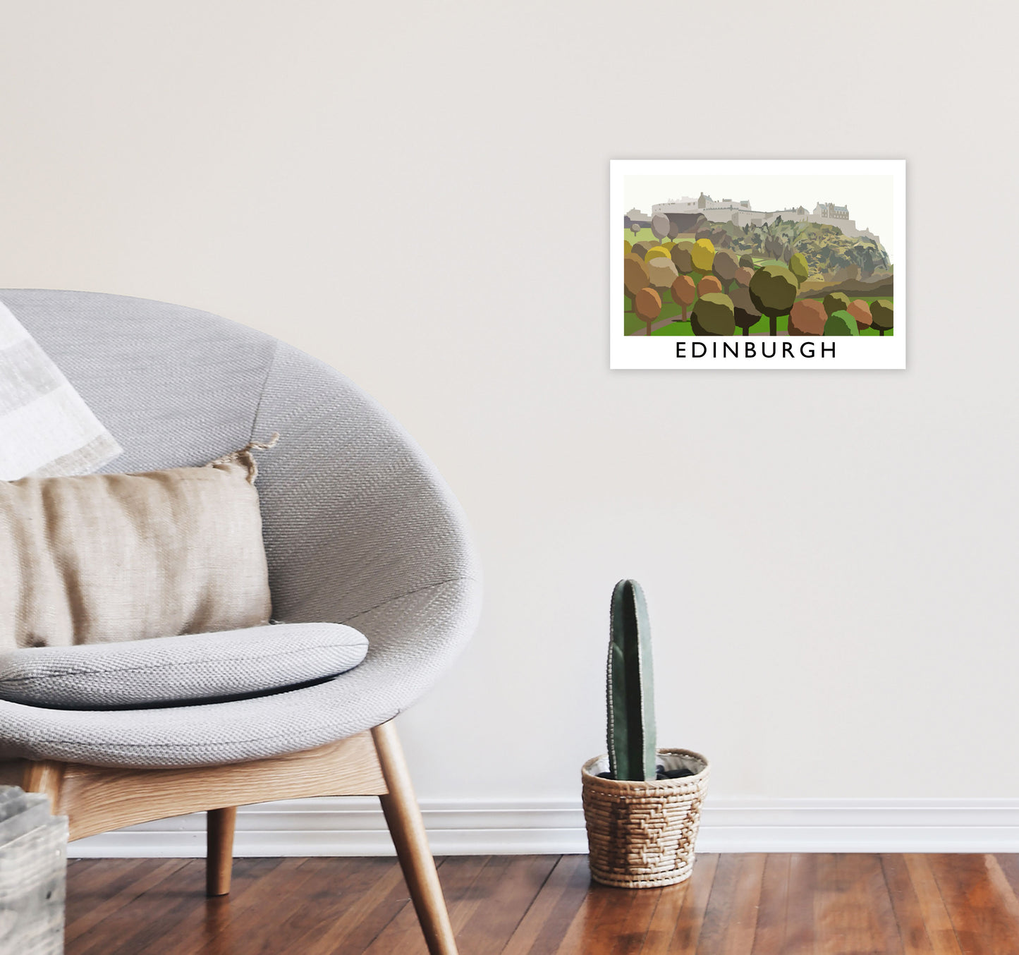 Edinburgh by Richard O'Neill A3 Black Frame