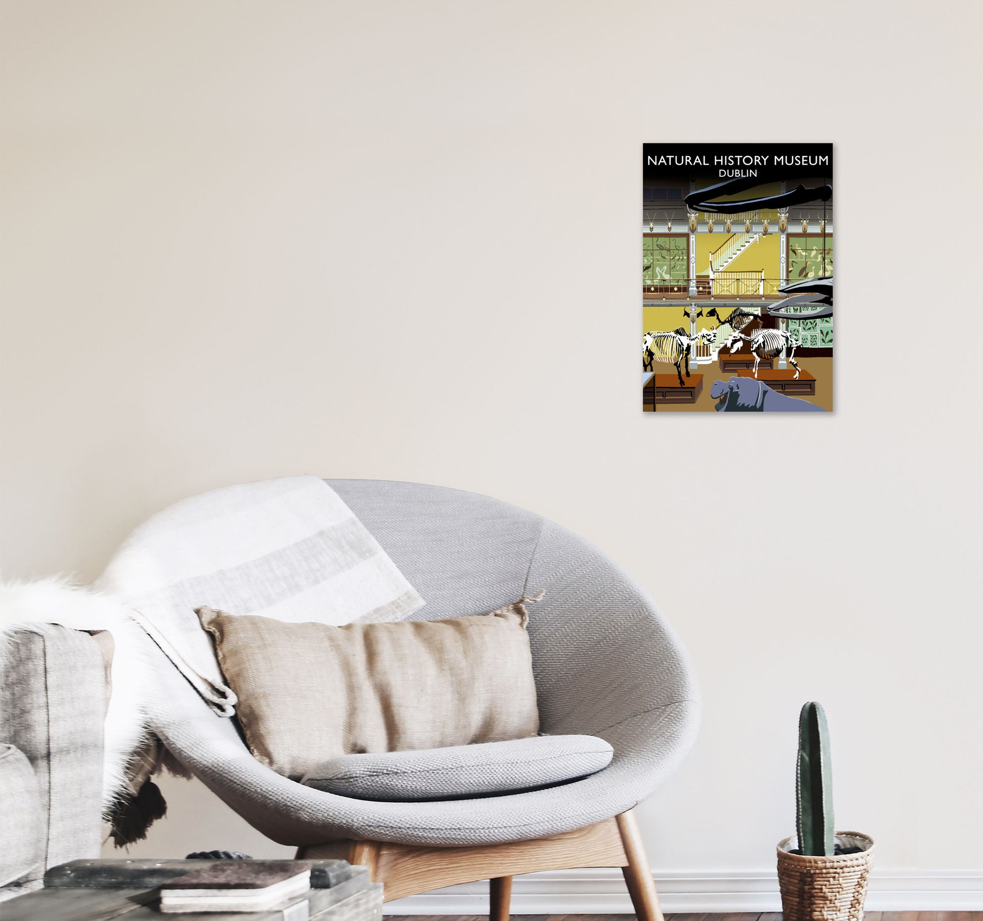 Natural History Musuem by Richard O'Neill A3 Black Frame