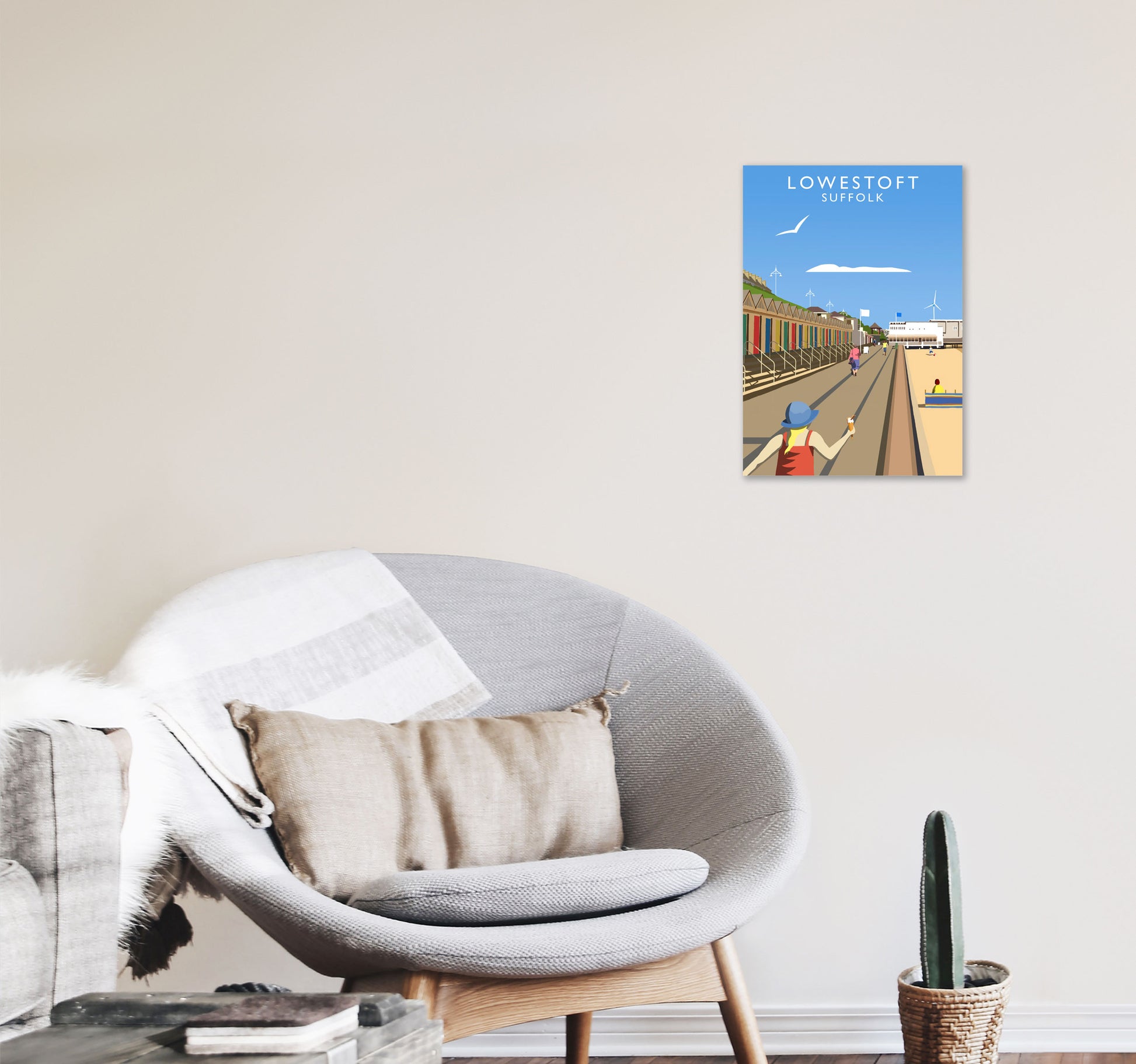 Lowestoft (Portrait) by Richard O'Neill A3 Black Frame