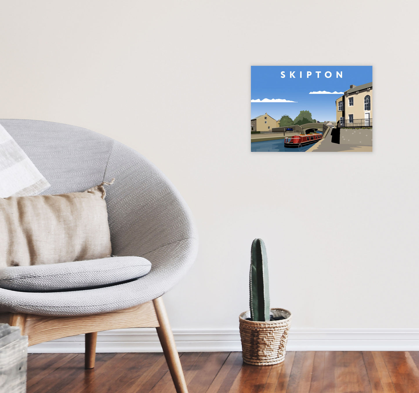 Skipton2 by Richard O'Neill A3 Black Frame