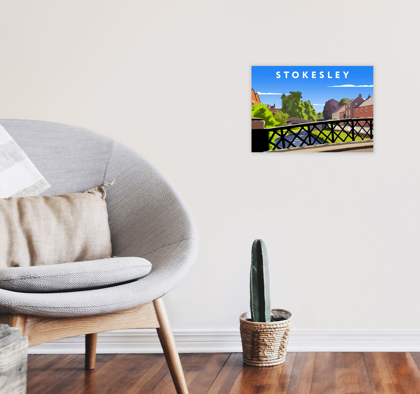 Stokesley3 by Richard O'Neill A3 Black Frame