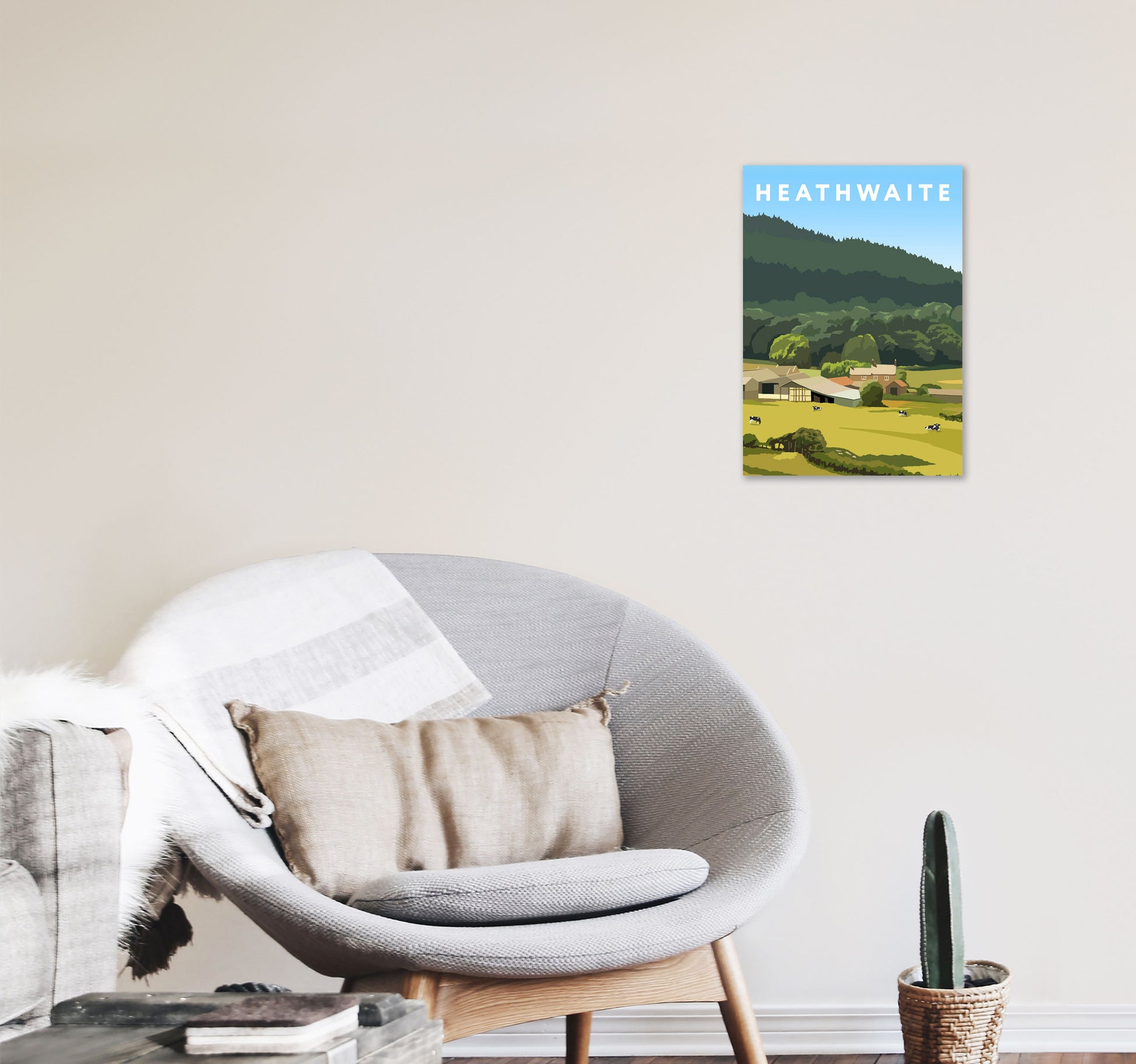 Heathwaite Portrait by Richard O'Neill A3 Black Frame