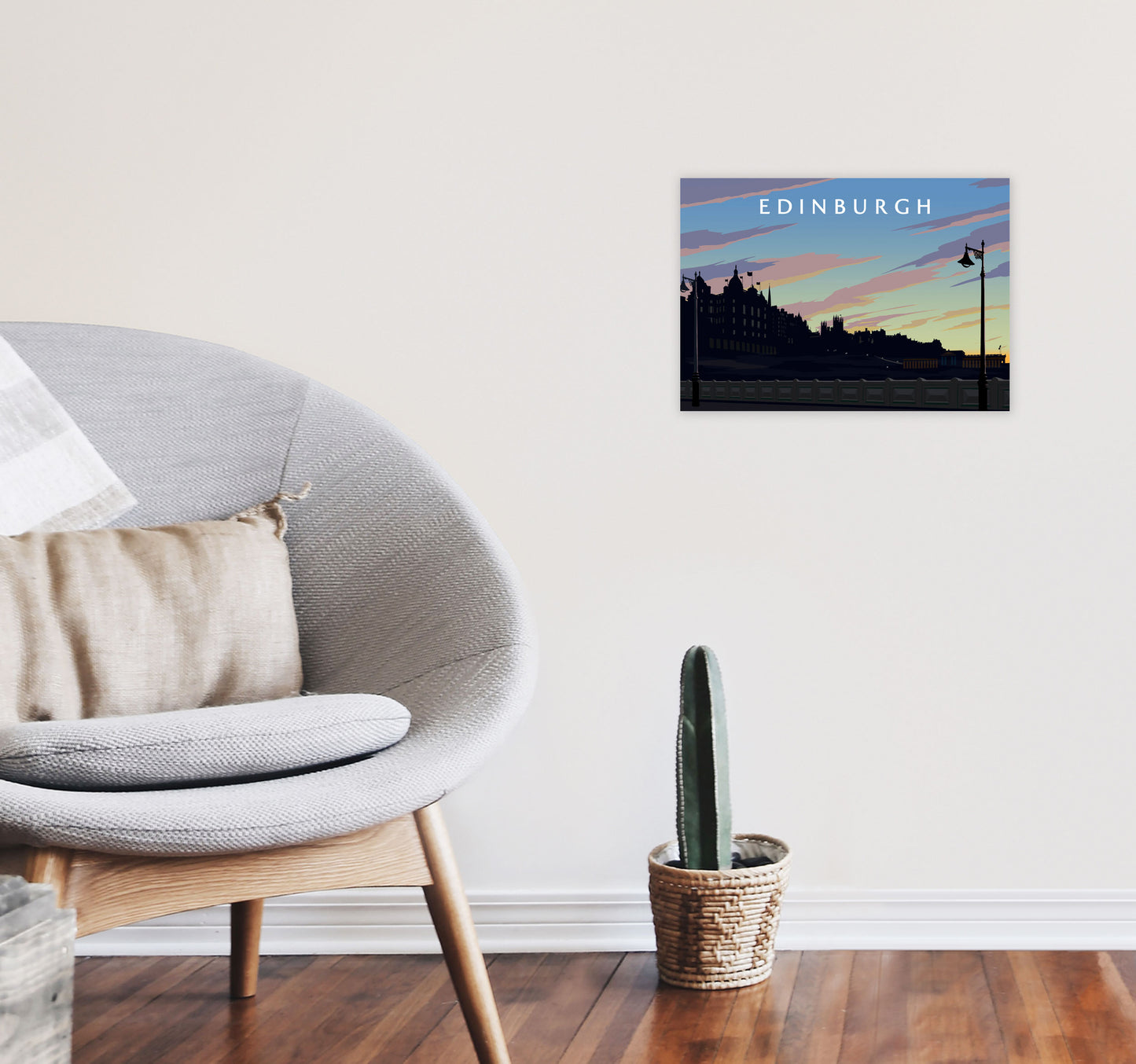 Edinburgh 2 by Richard O'Neill A3 Black Frame