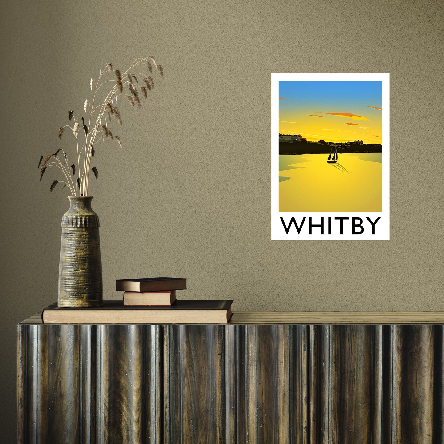 Whitby (Sunset) 2 portrait by Richard O'Neill A3 Print Only