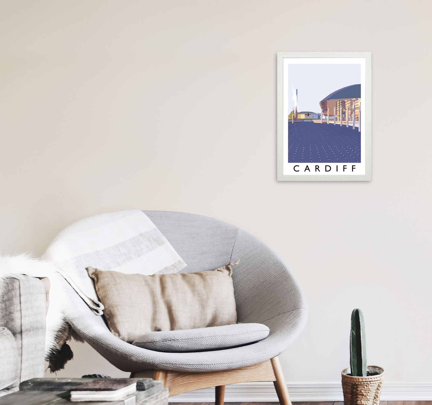 Cardiff by Richard O'Neill A3 Oak Frame