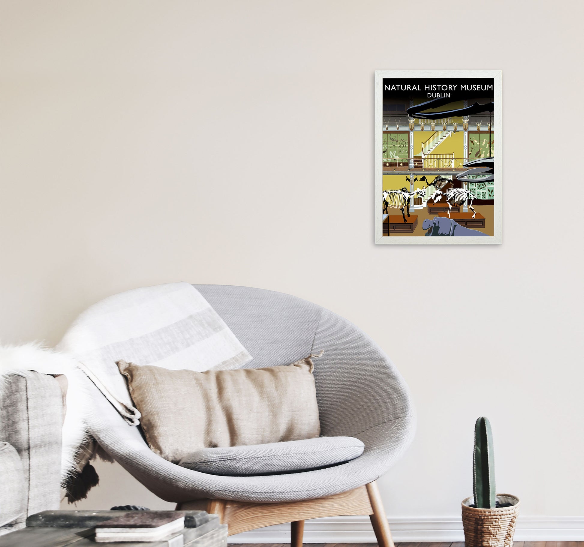 Natural History Musuem by Richard O'Neill A3 Oak Frame