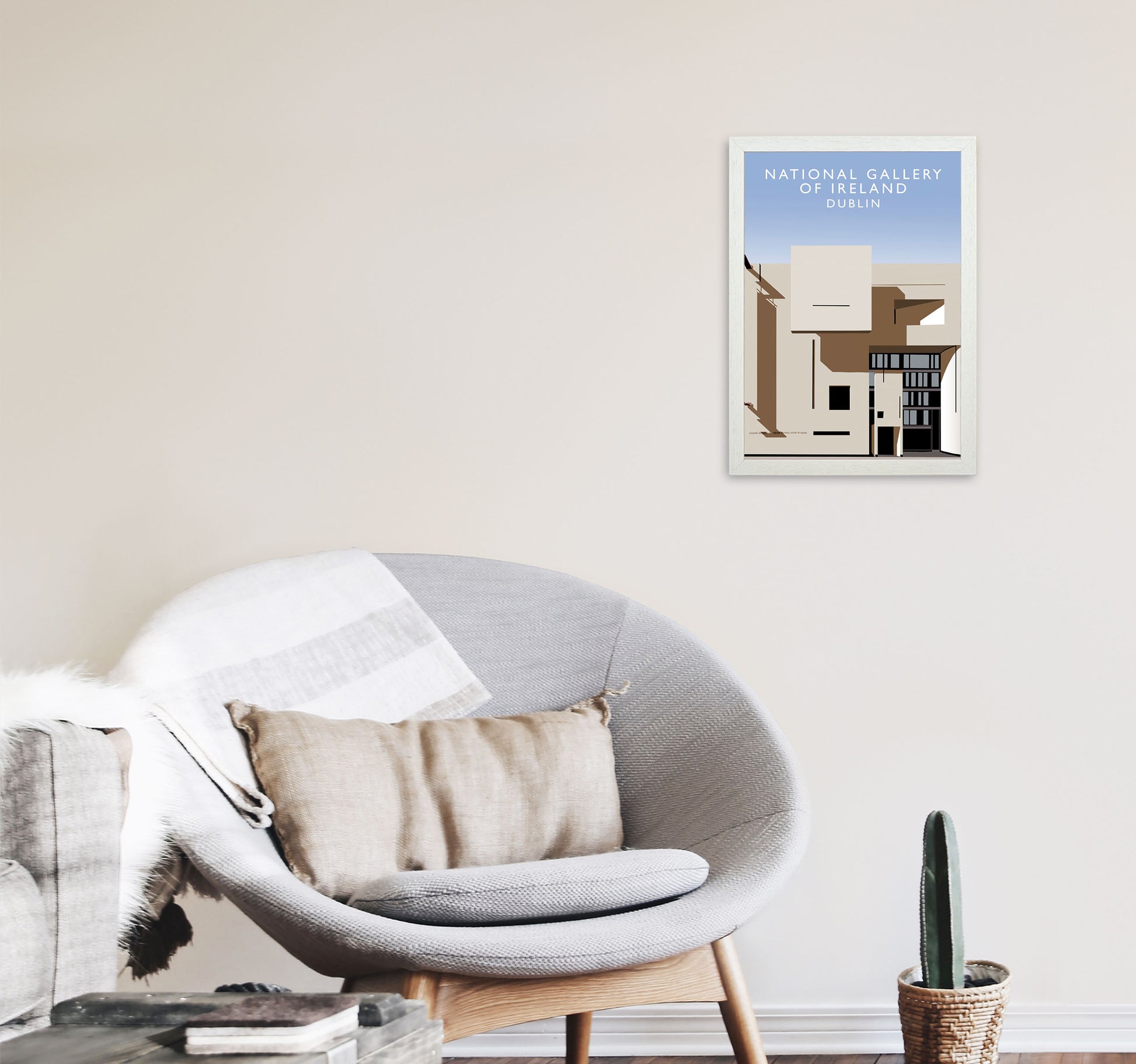 National Gallery Of Ireland by Richard O'Neill A3 Oak Frame