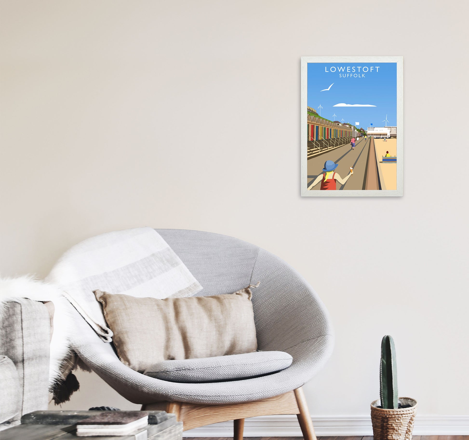 Lowestoft (Portrait) by Richard O'Neill A3 Oak Frame