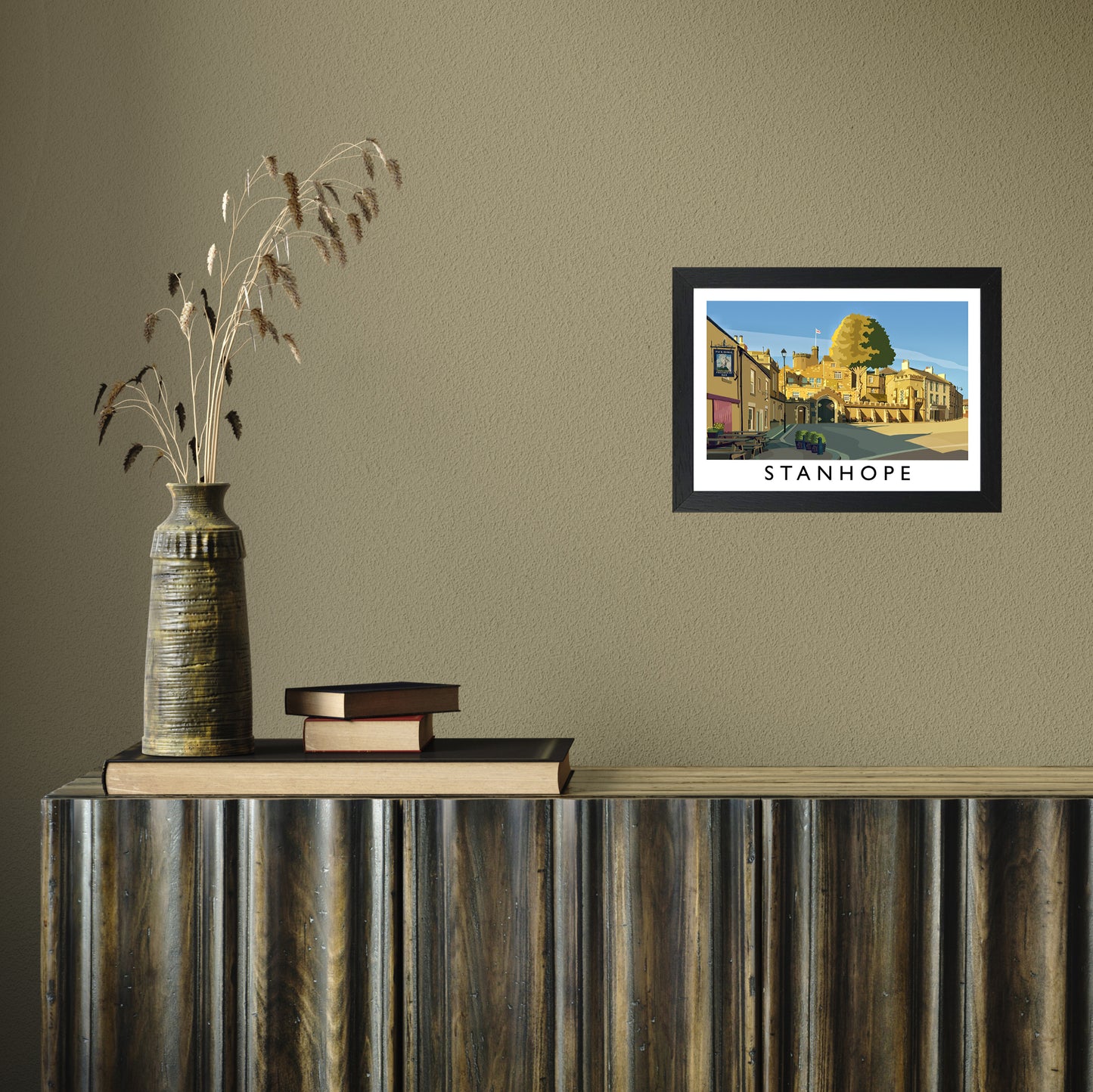 Stanhope by Richard O'Neill A4 Black Frame