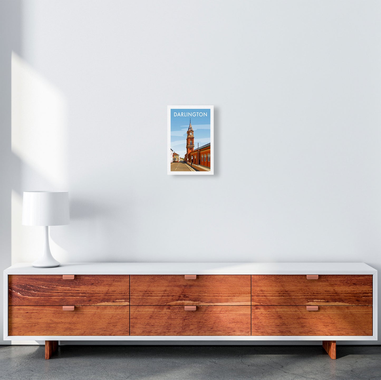 Darlington 3 Travel Art Print by Richard O'Neill A4 Canvas