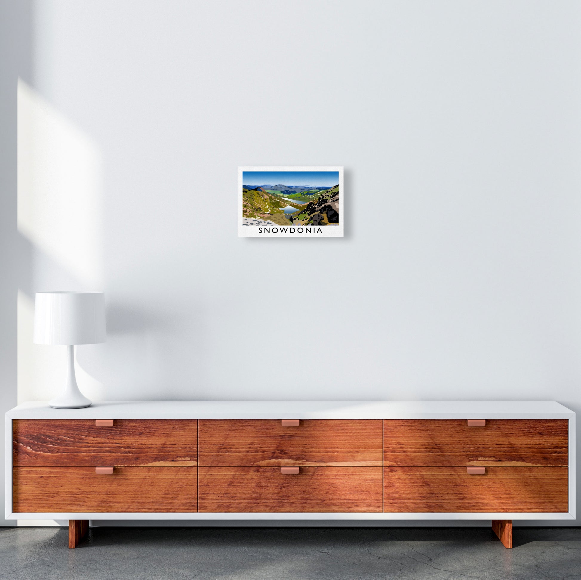 Snowdonia Framed Digital Art Print by Richard O'Neill A4 Canvas