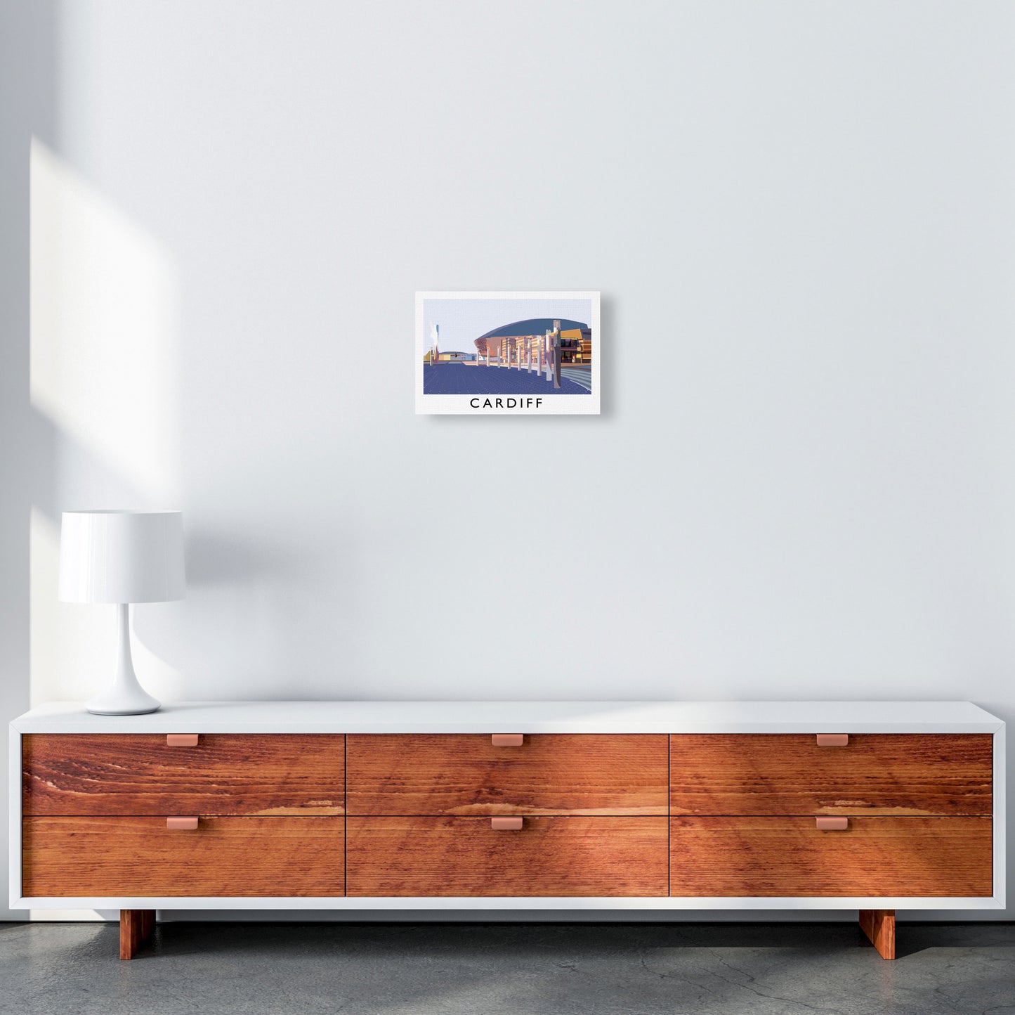 Cardiff by Richard O'Neill A4 Canvas