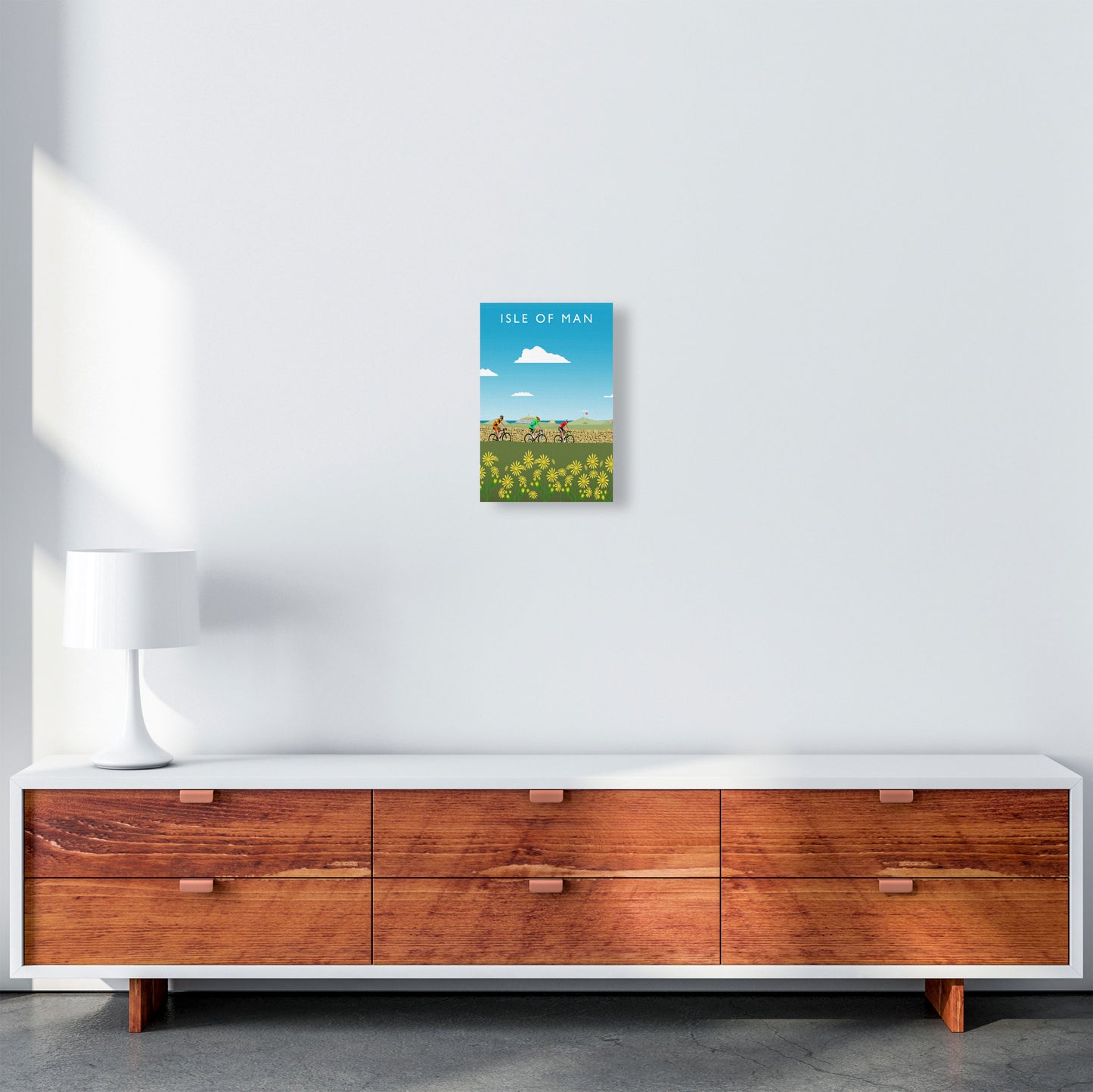 Isle of Man Art Print by Richard O'Neill A4 Canvas