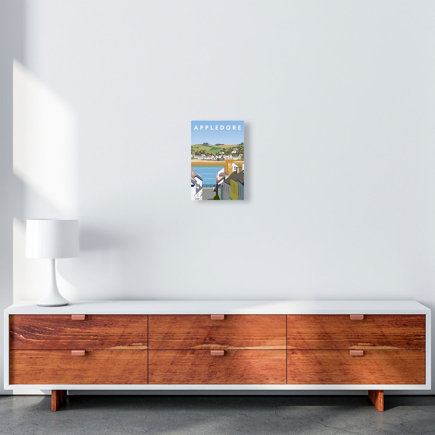 Appledore Framed Digital Art Print by Richard O'Neill A4 Canvas