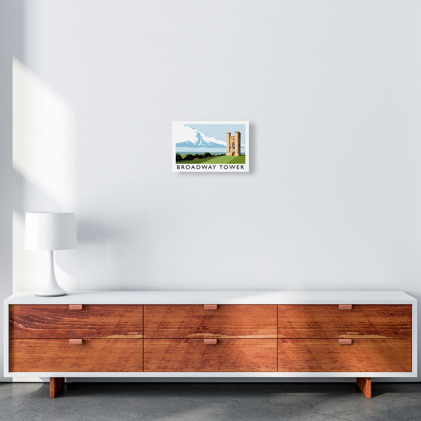 Broadway Tower Art Print by Richard O'Neill A4 Canvas