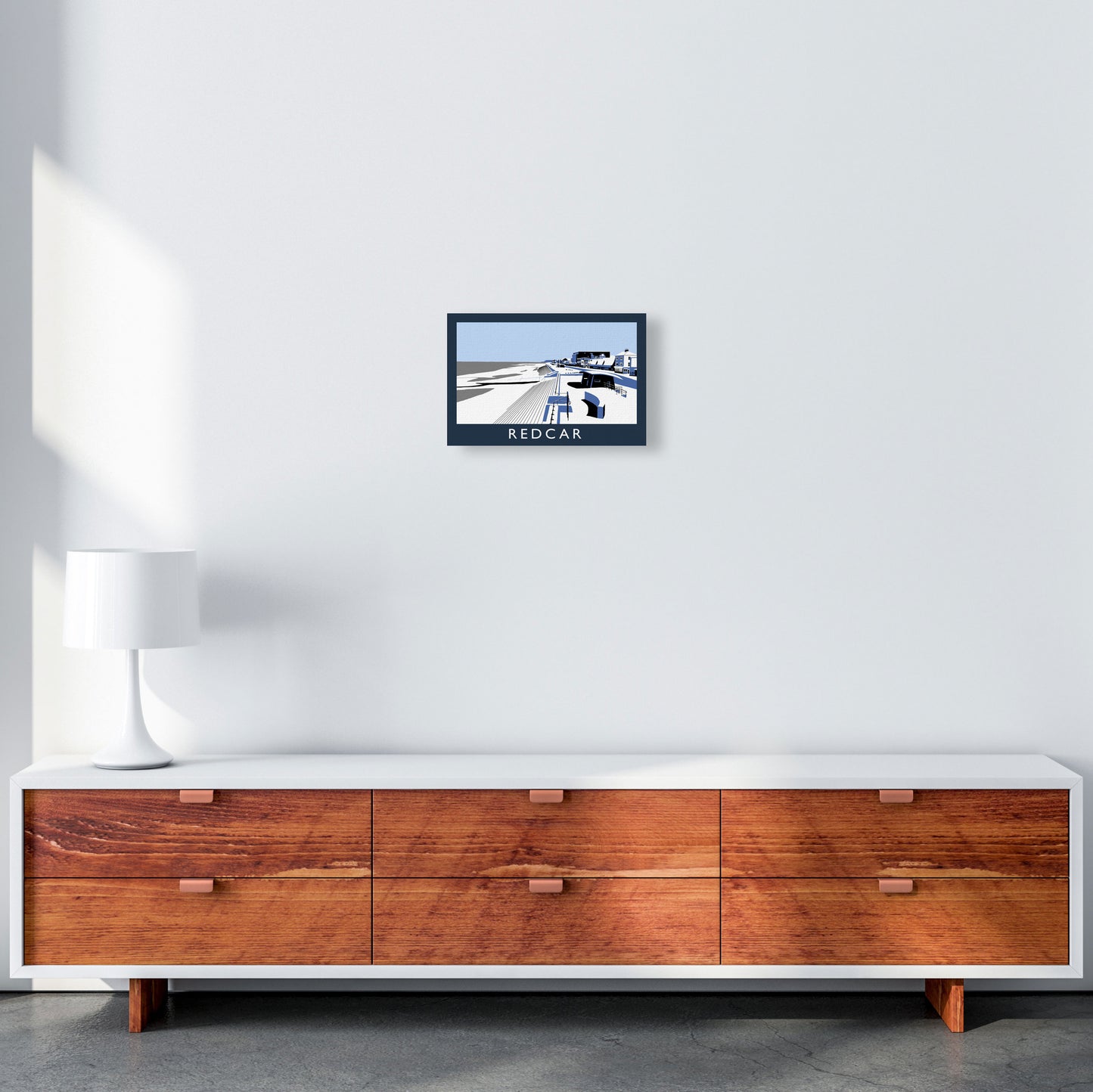 Redcar Framed Digital Art Print by Richard O'Neill, Framed Wall Art A4 Canvas